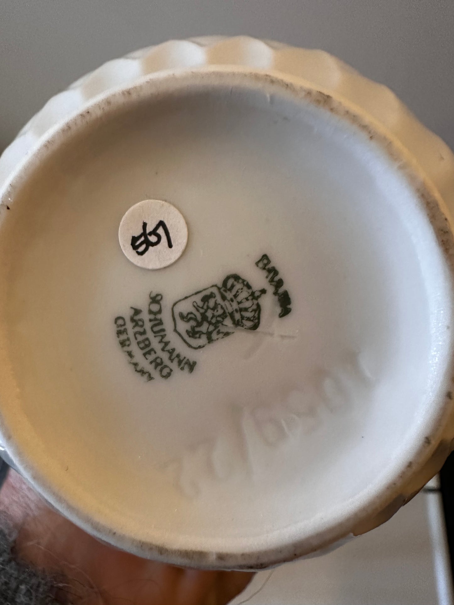 Wit porseleinen Arzberg vaas