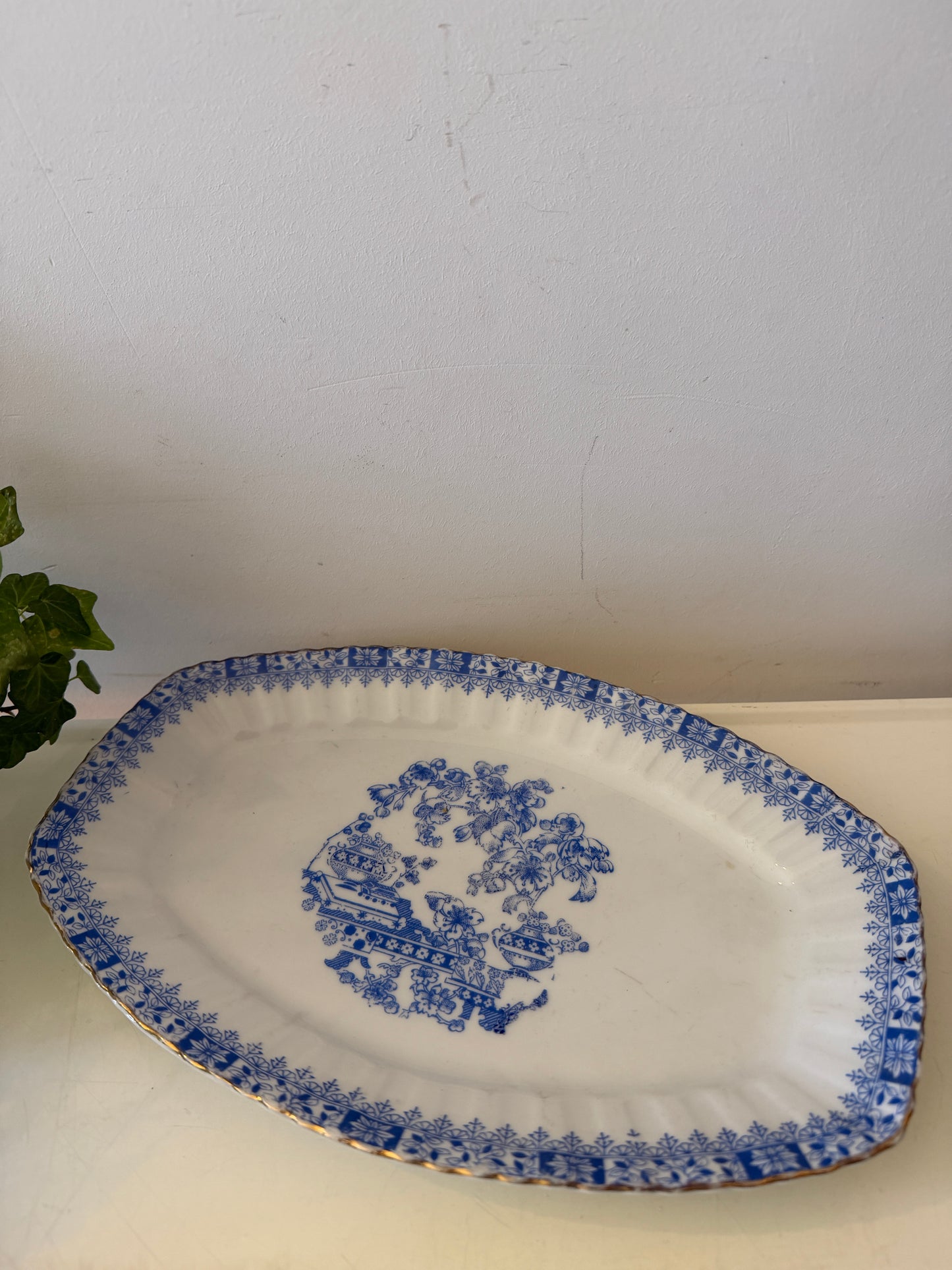 Porseleinen schaal chinablue Bavaria