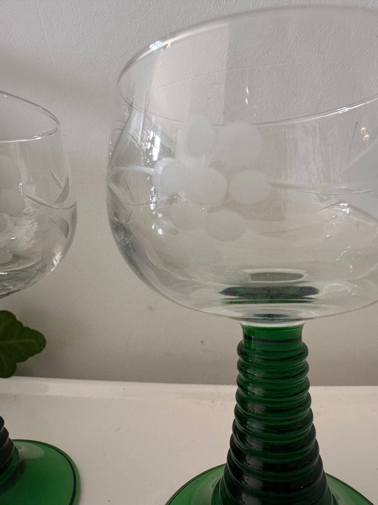 Set van 2 Roemer moezel glazen