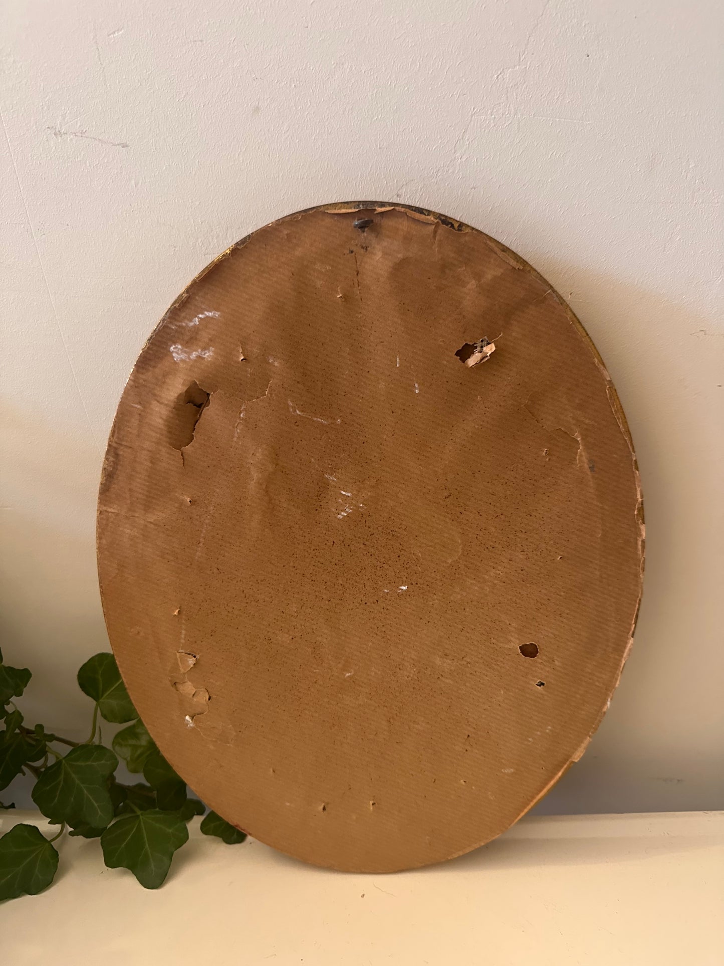 Ovaal lijstje met borduurwerkje