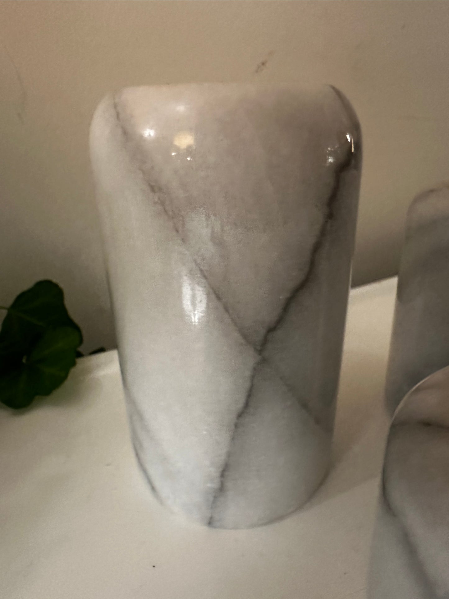 Set van 3 onyx waxinelichthouders