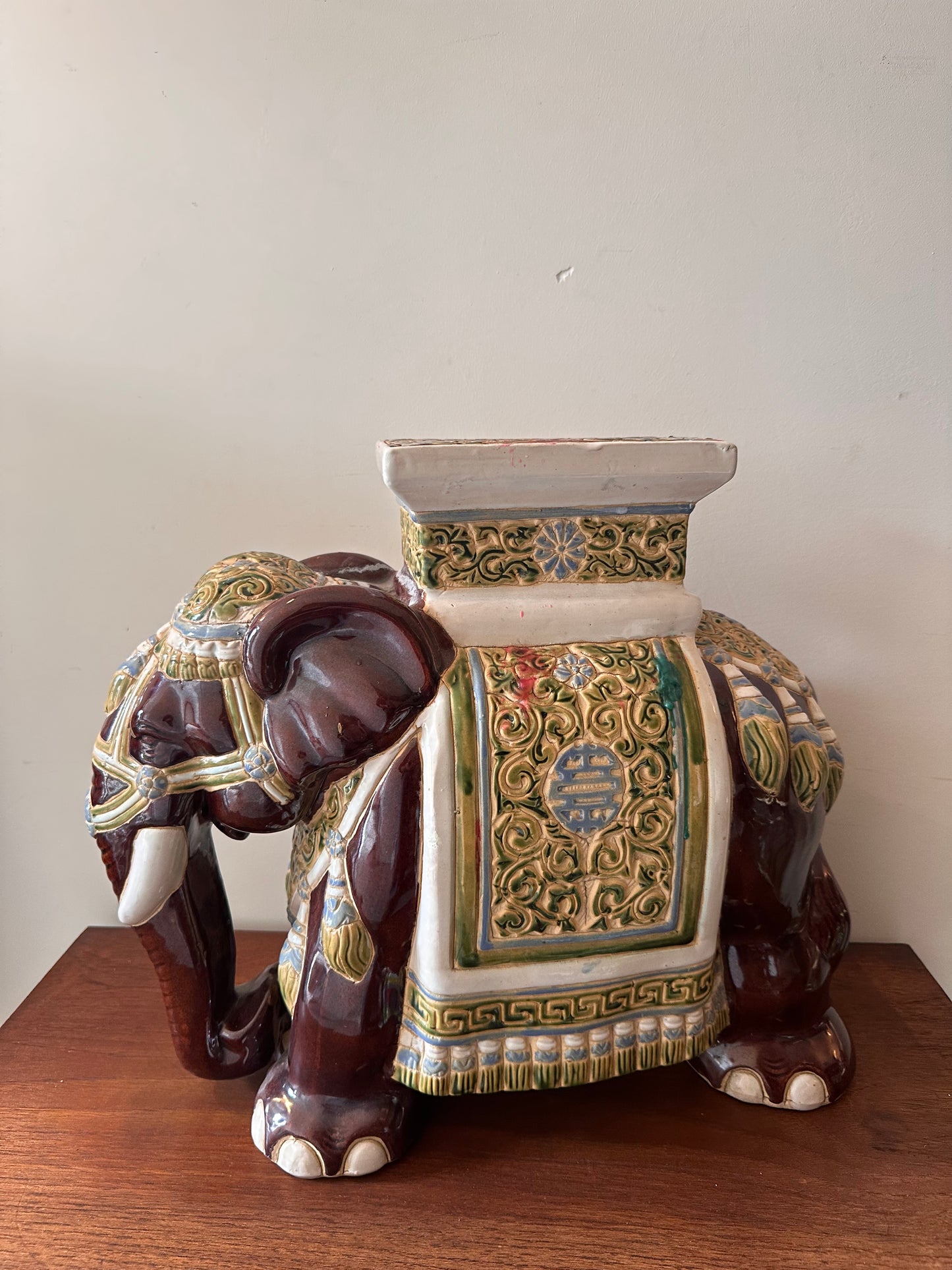 XL Plantentafel Olifant keramiek