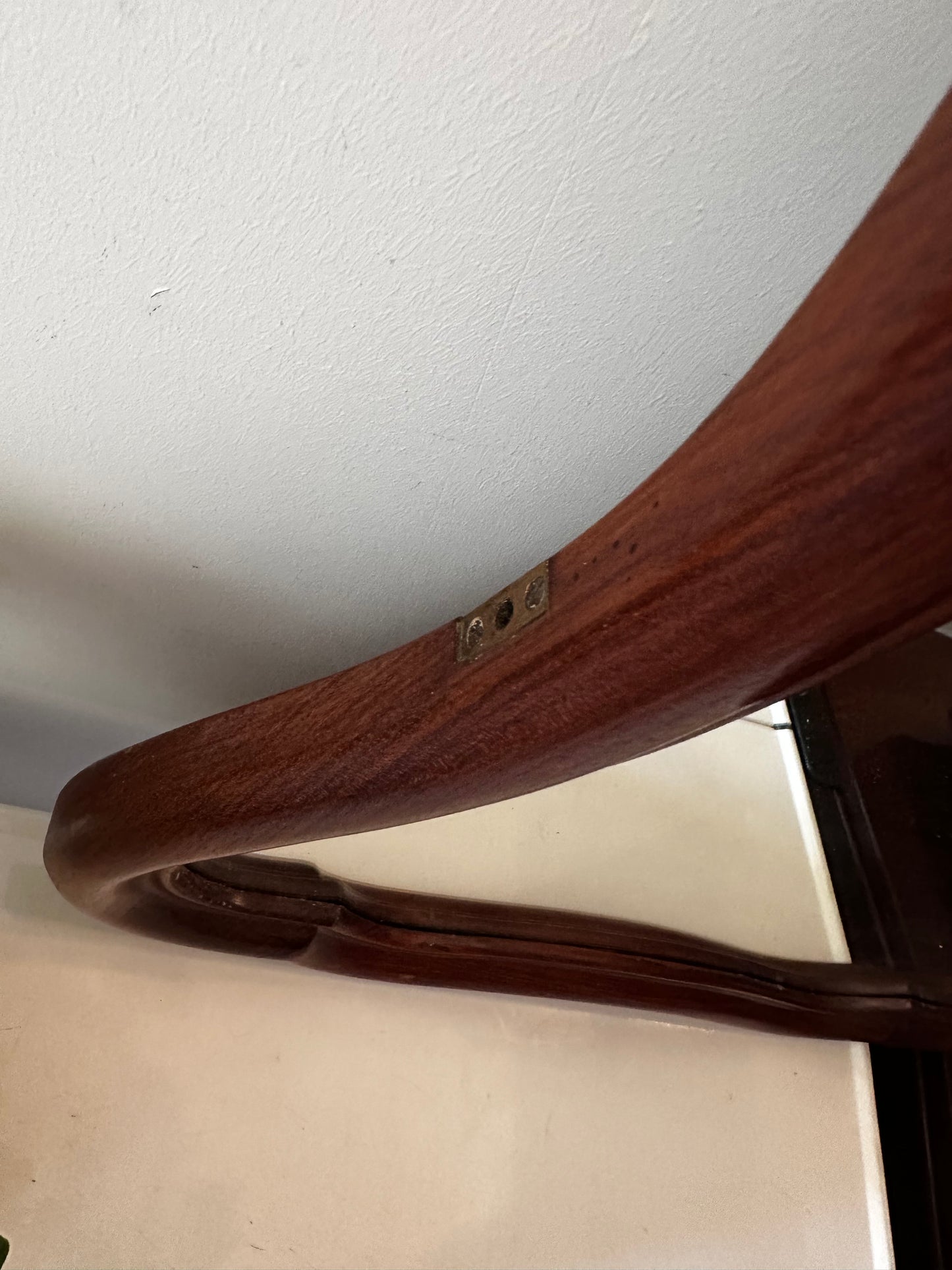 Mahoniehouten vintage spiegel