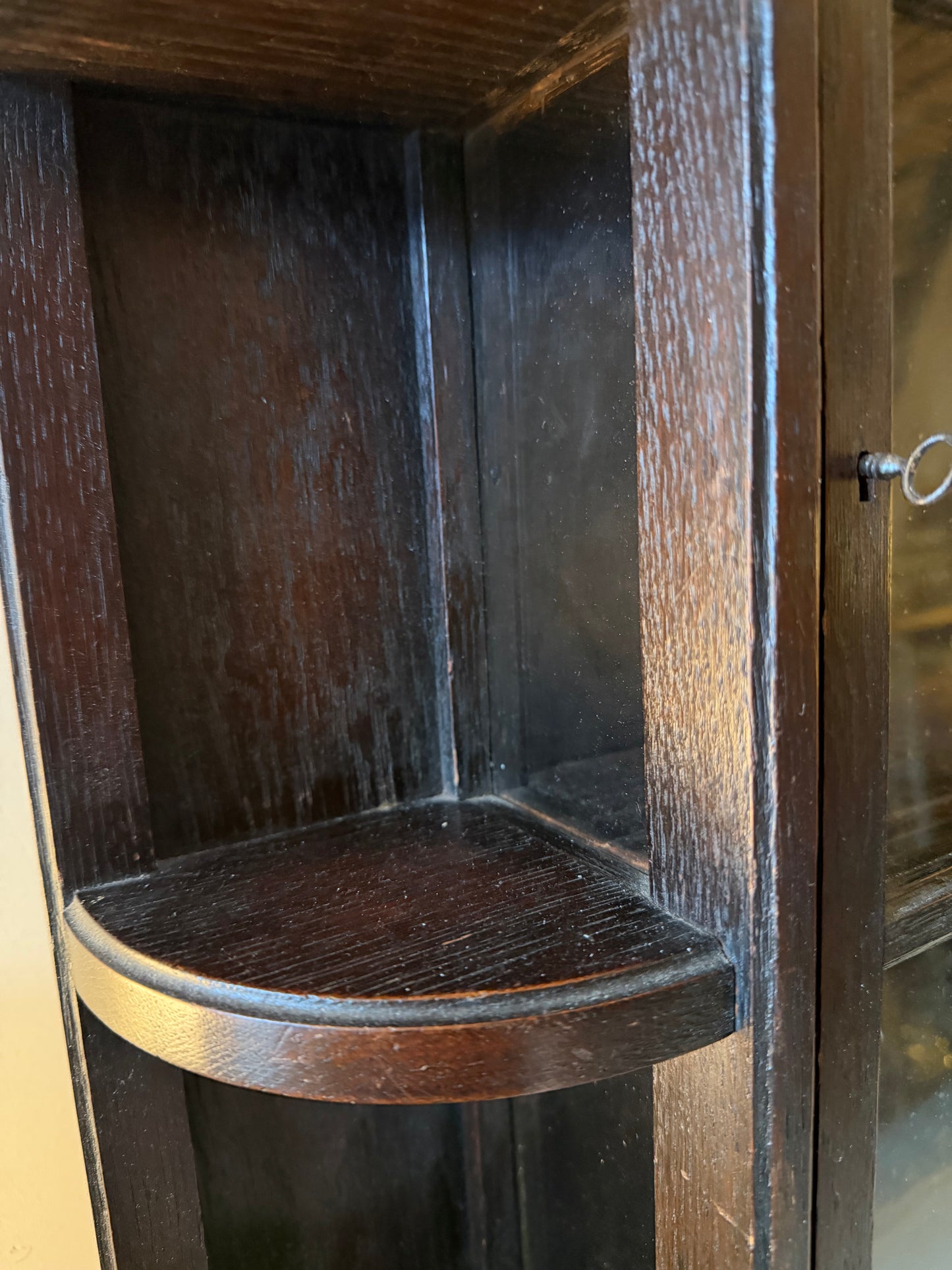 Wand vitrine kast vintage