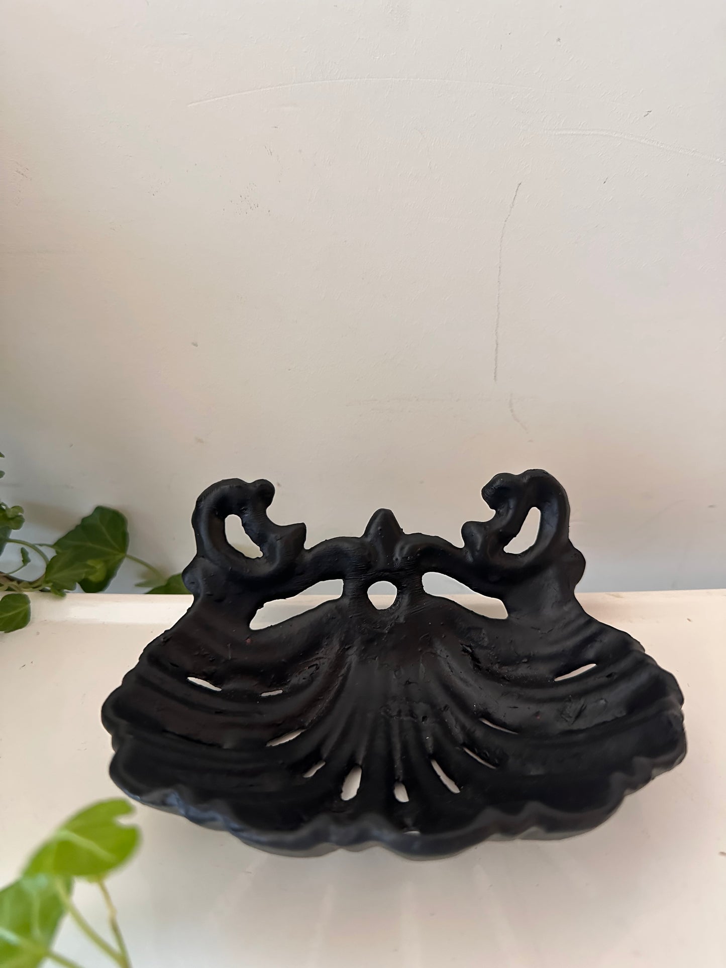 Gietijzeren zeepbakje zwart