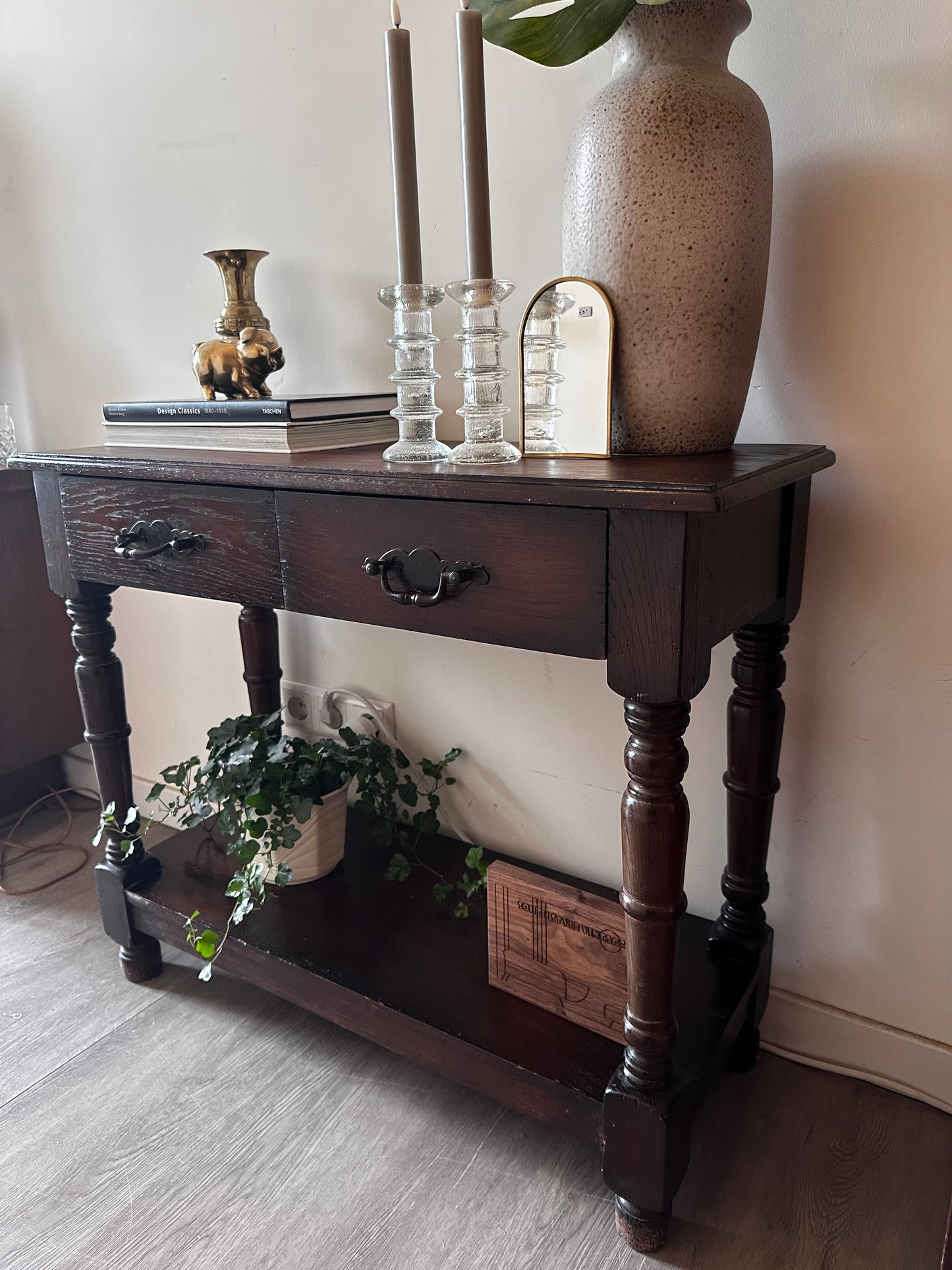 Vintage halkastje sidetable