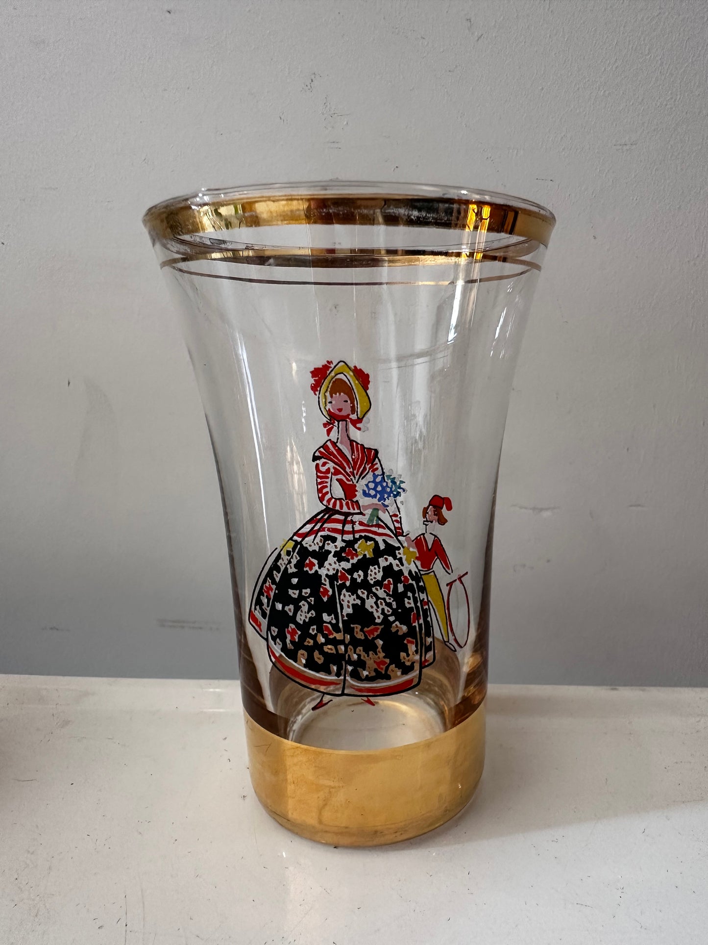 Set van 6 tumbler glazen Hollywood regency