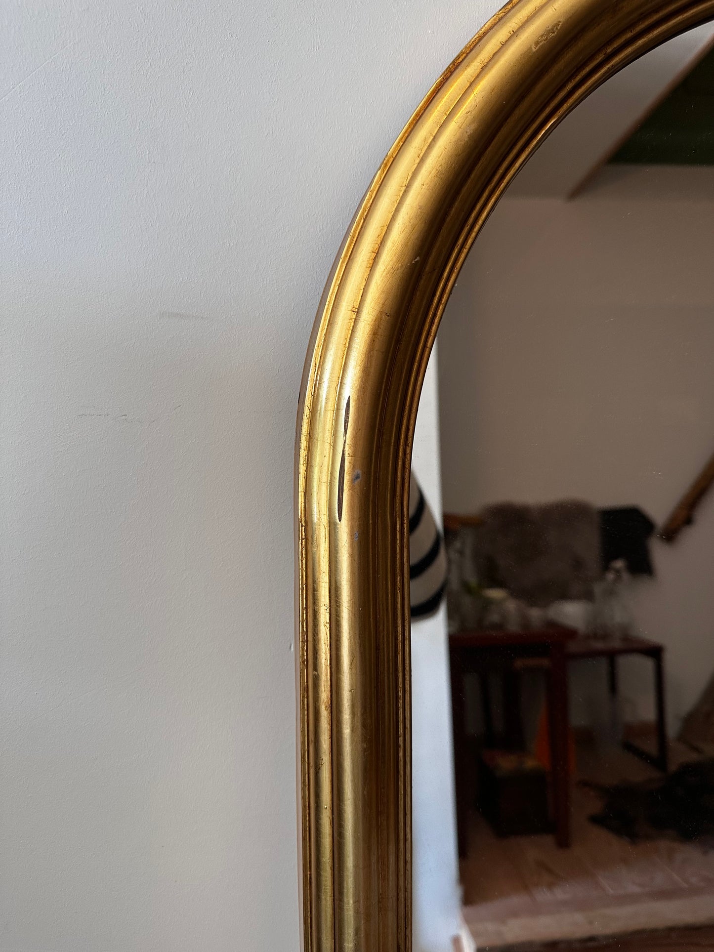 XXL Spiegel met goudkleurige rand