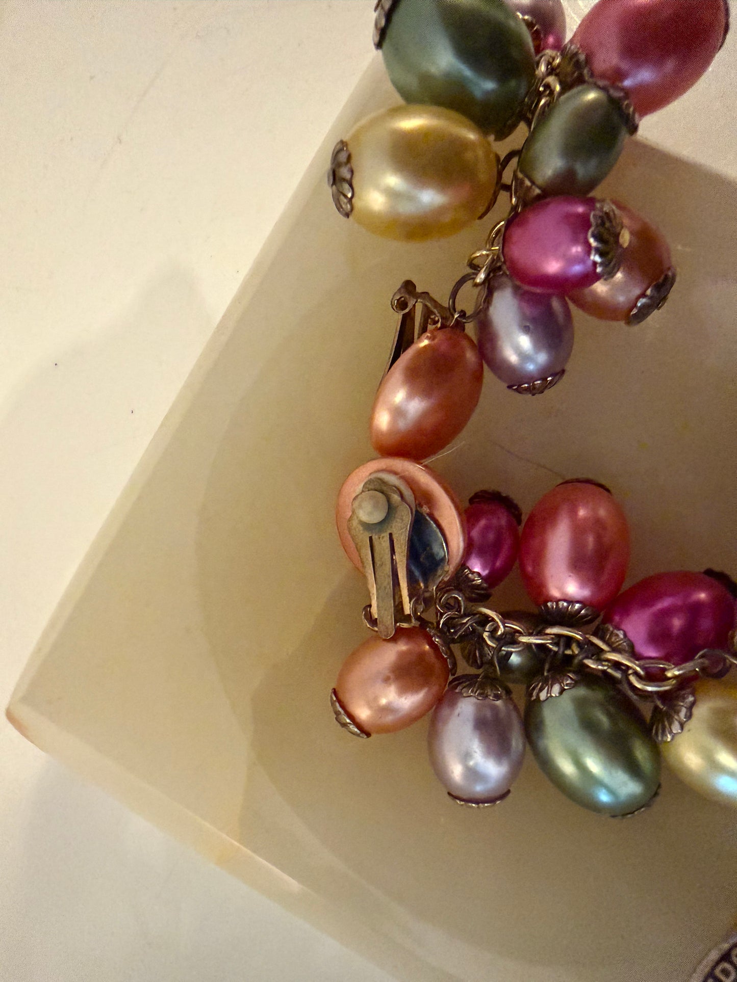 Vintage clip oorbellen