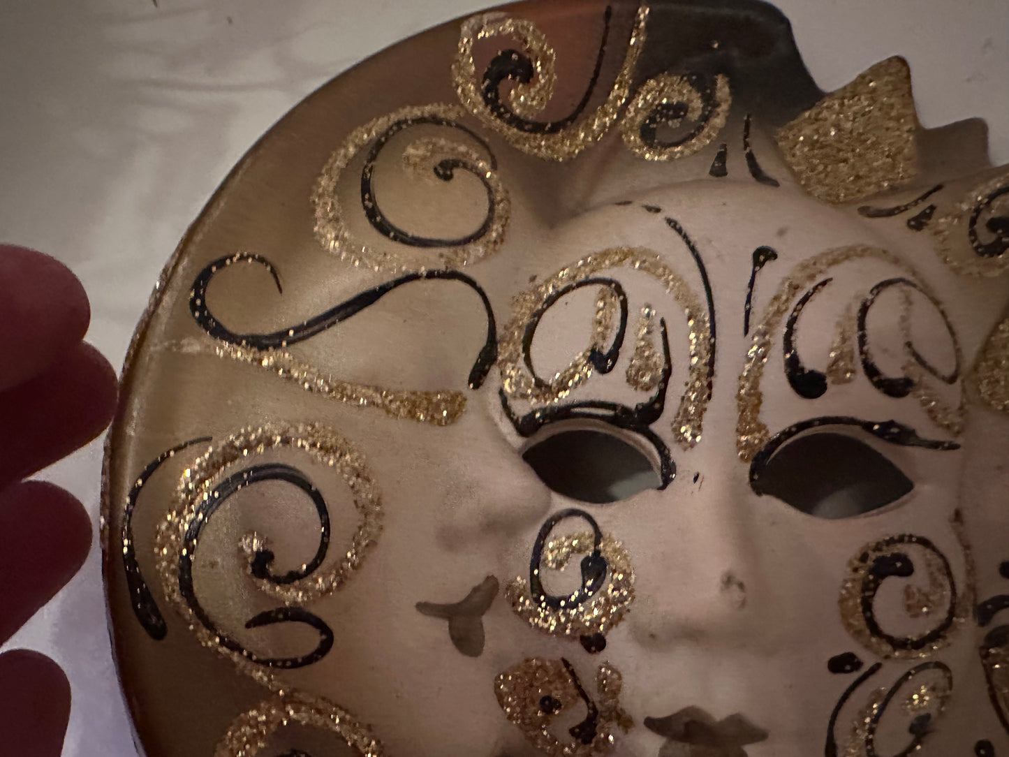 Venetiaans wandmasker zon en maan