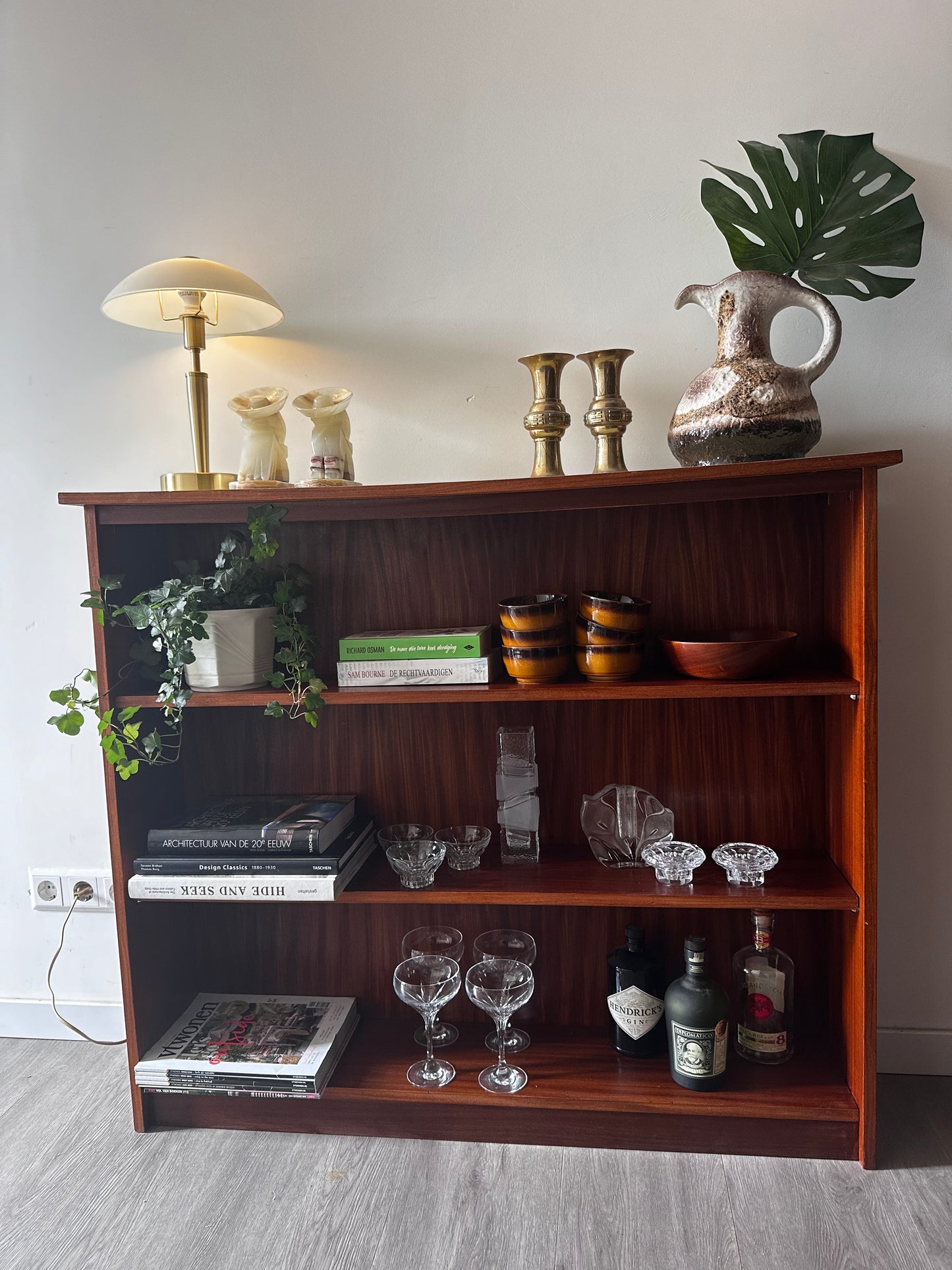 Boekenkast vintage jaren 60/70