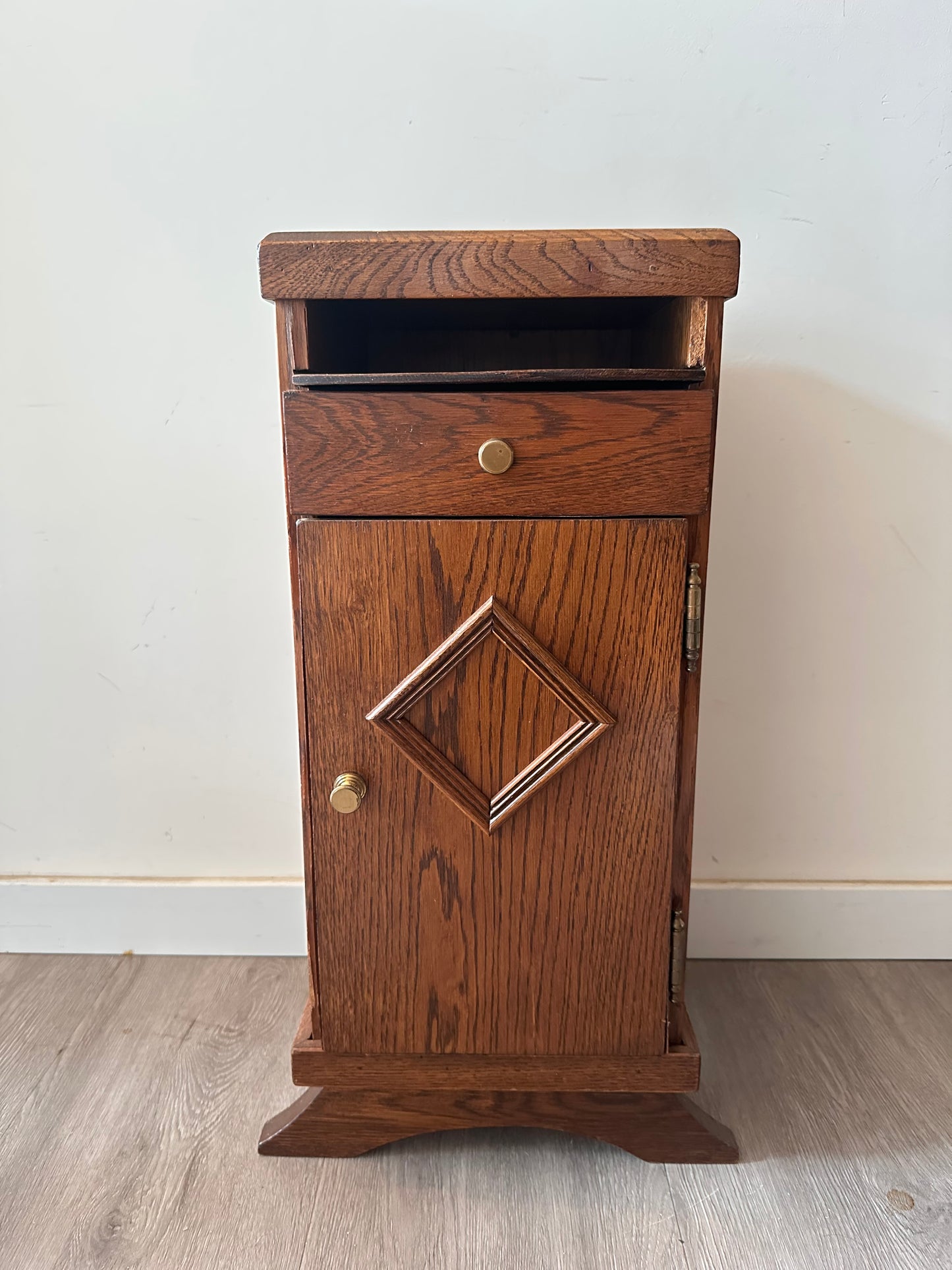 Telefoonkastje hout vintage