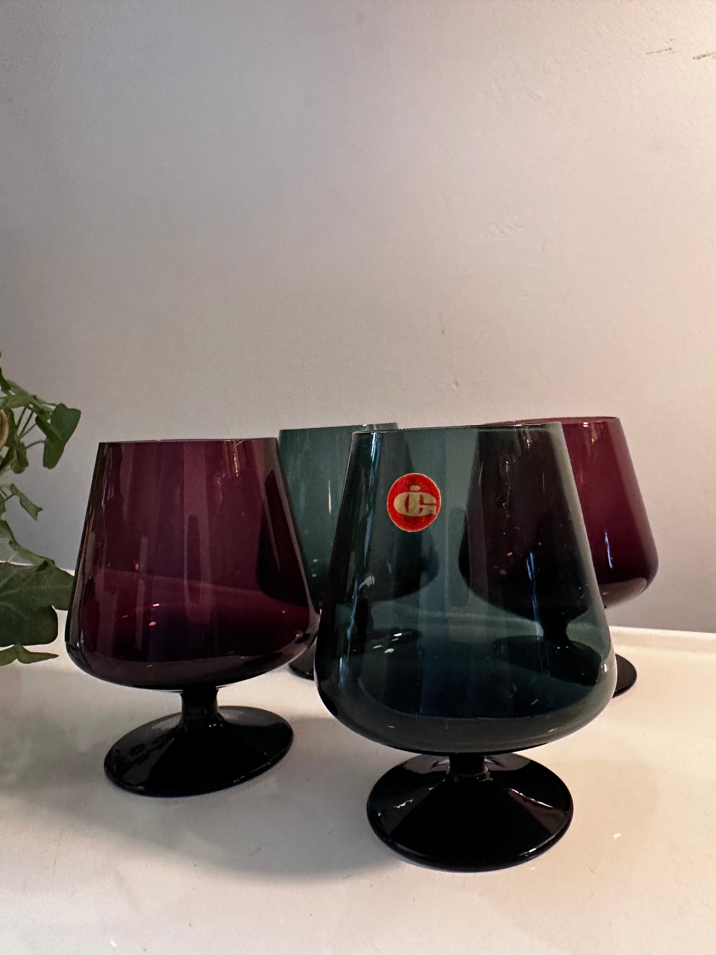 Vintage Jaren 70 likeurglaasjes