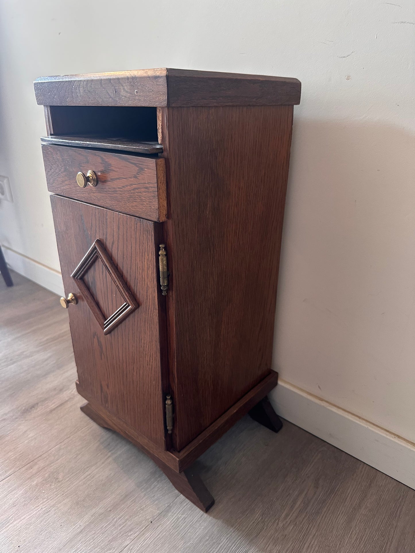 Telefoonkastje hout vintage