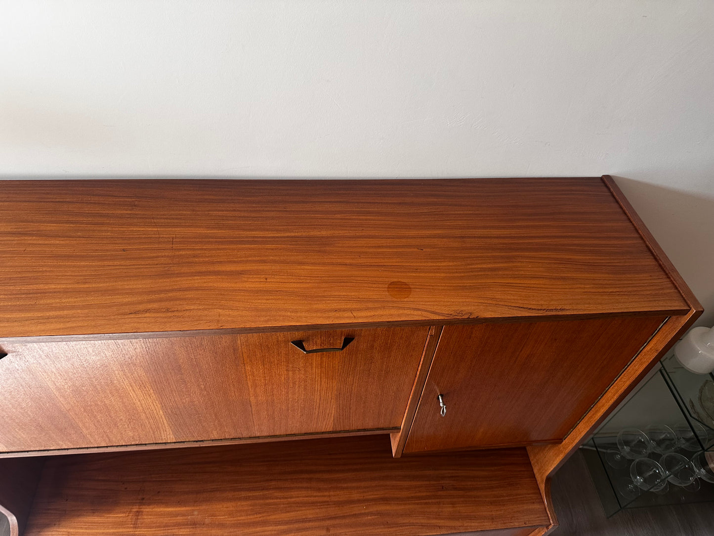 Wandmeubel jaren 50 Mid Century