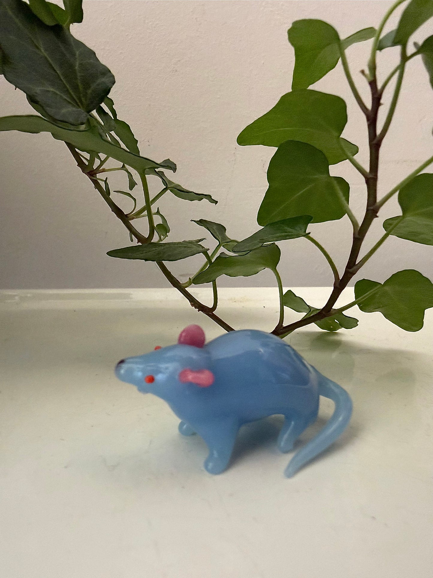 Klein Murano glazen beeldje muisje