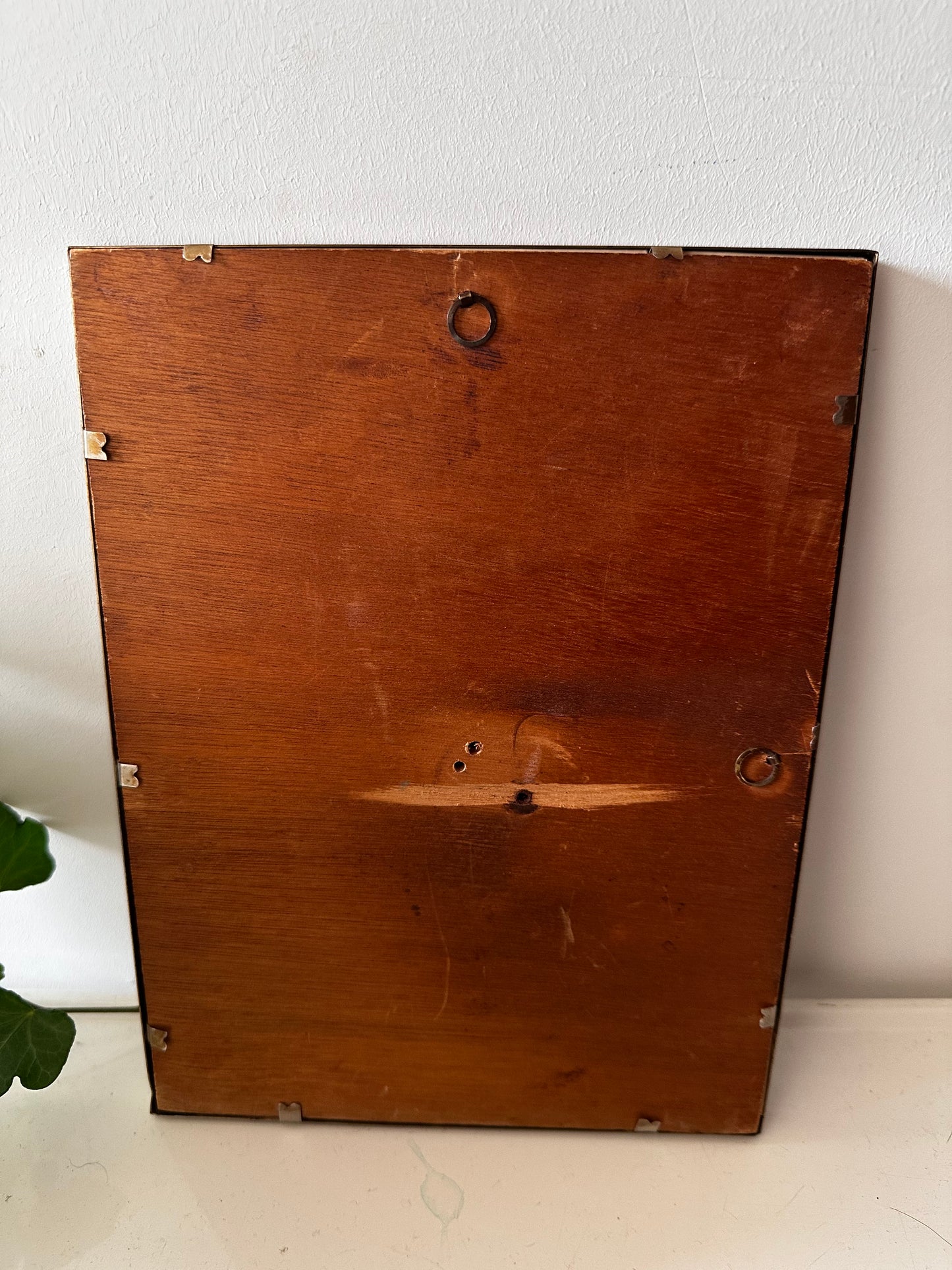 Vintage fotolijstje met gebold glas