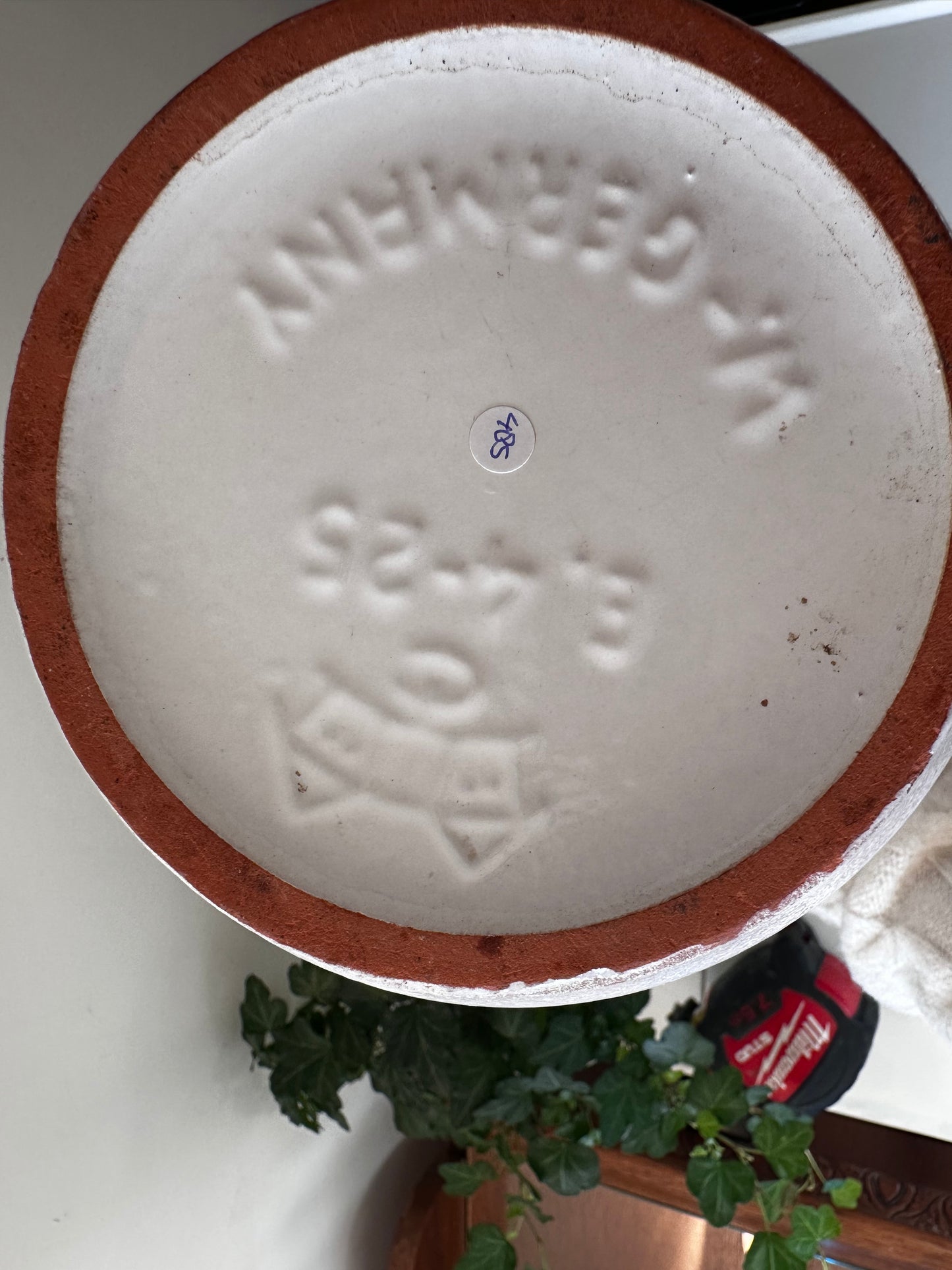 West Germany Jaren 70 witte vaas