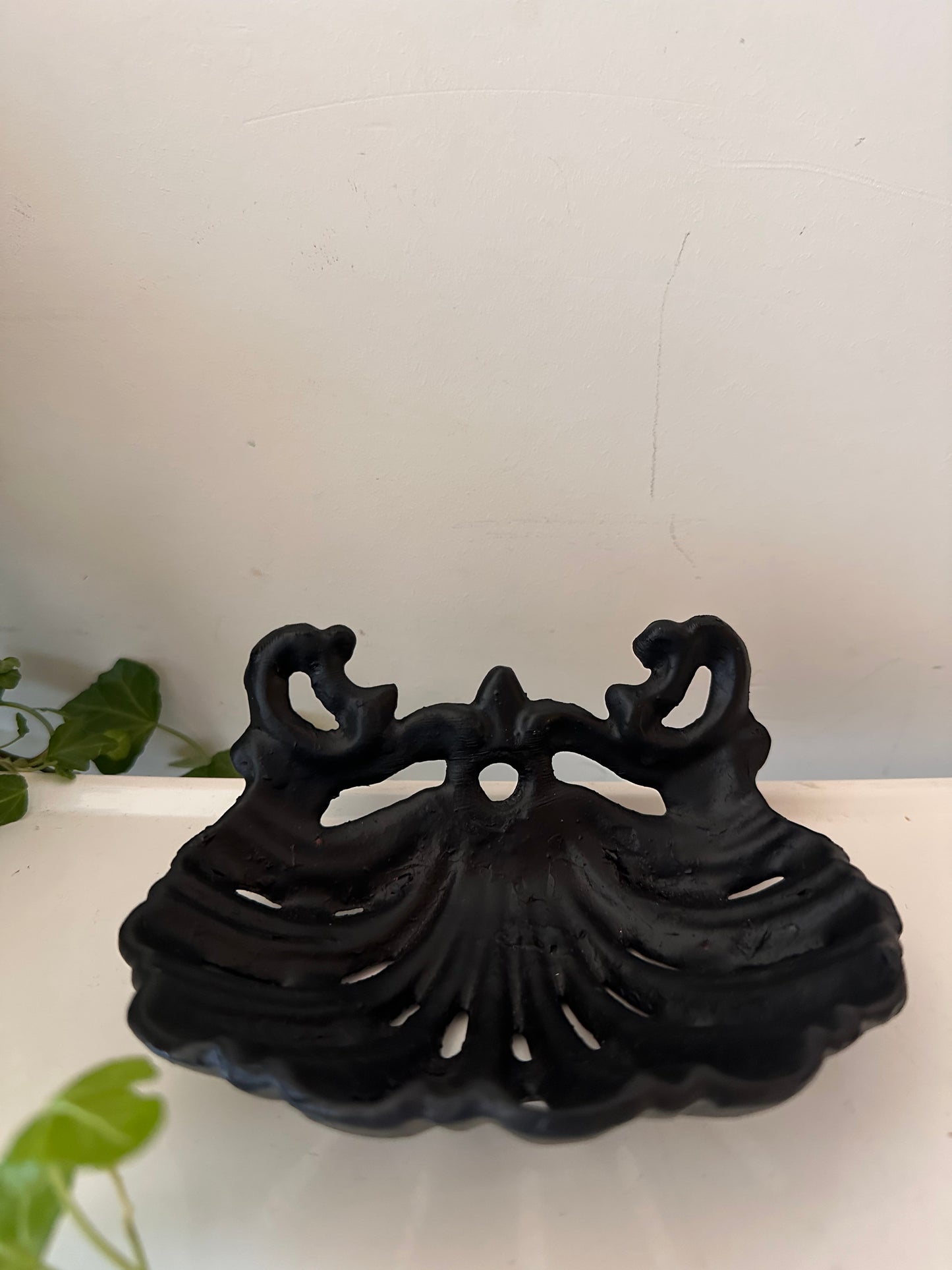 Gietijzeren zeepbakje zwart