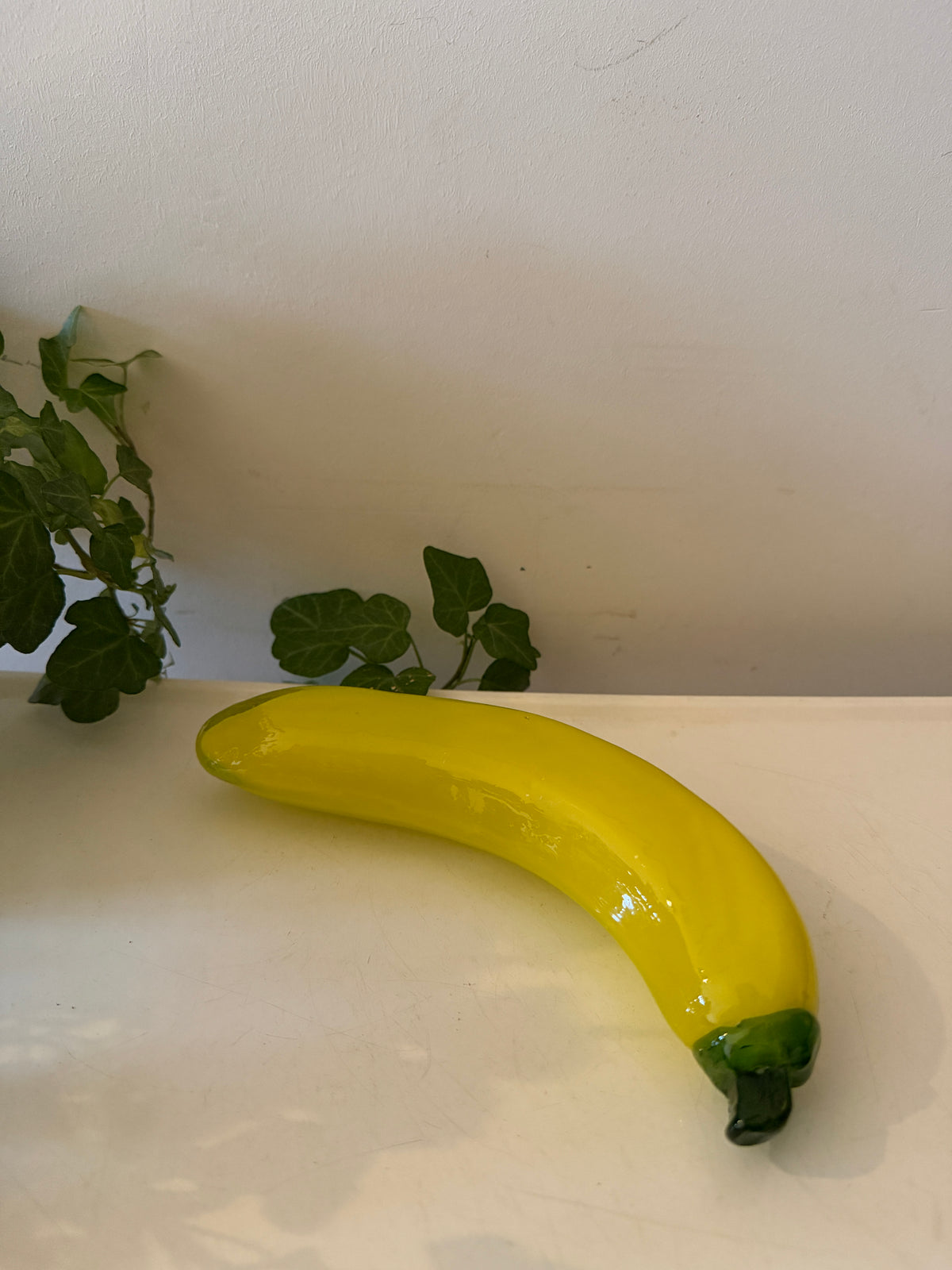 Murano glazen stuk fruit banaan