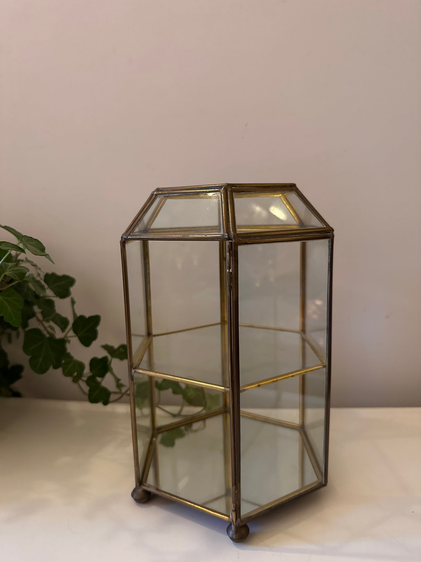 Glas in lood vitrinekastje