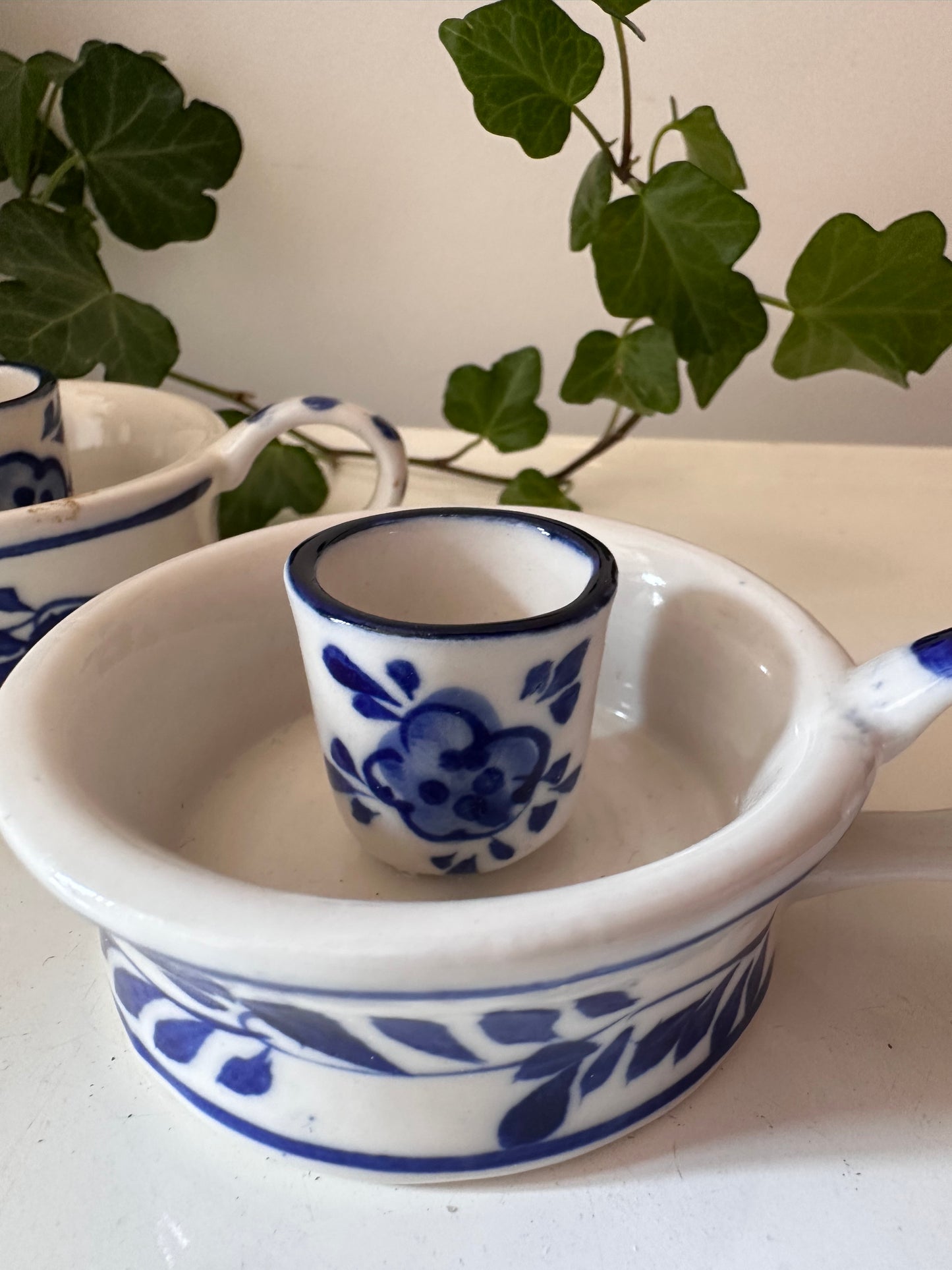 Delfts blauwe kandelaars set van 2