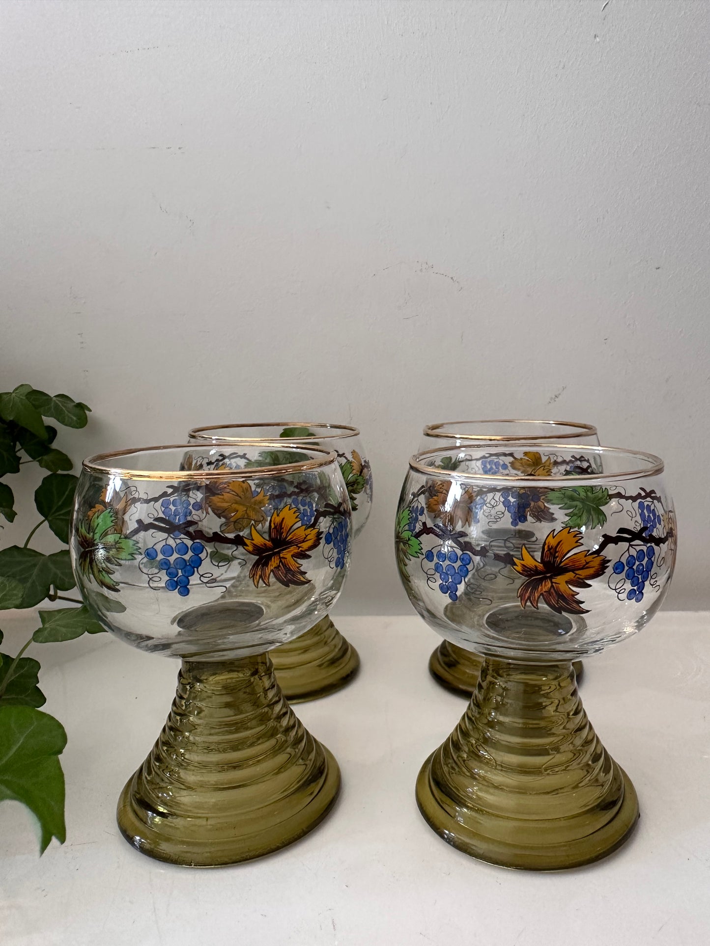 Roemer Moezel glazen vintage