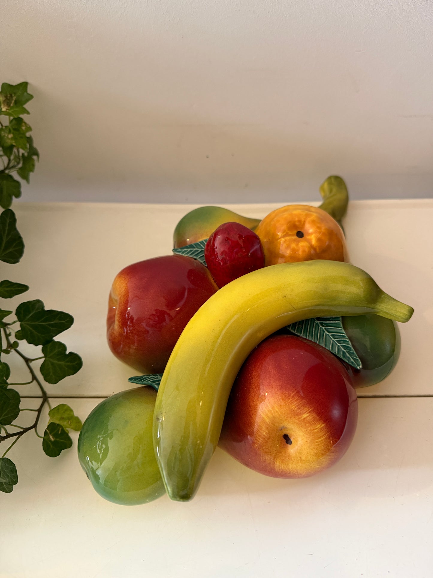 Keramieken wanddecoratie met fruit Italy