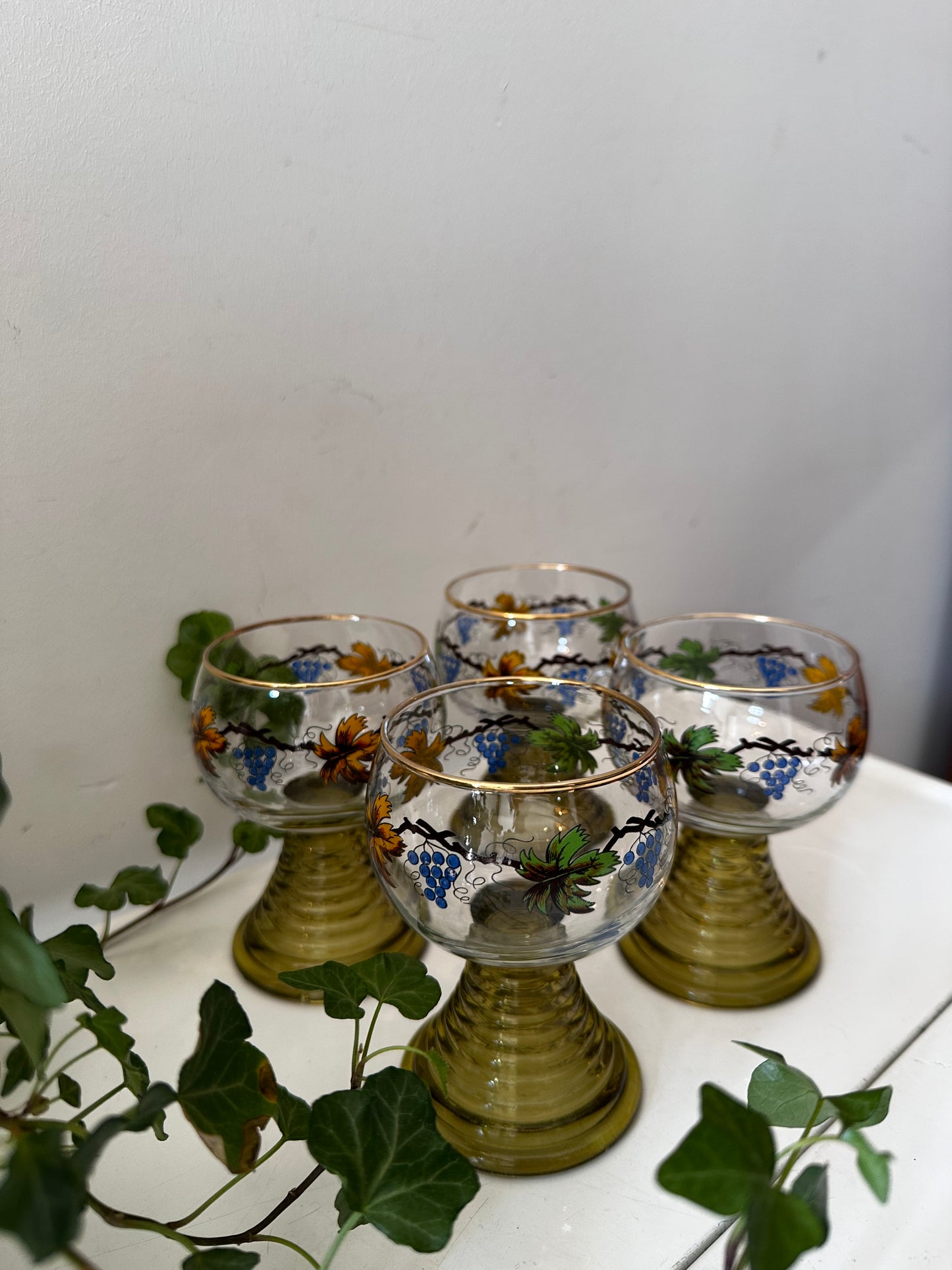 Roemer Moezel glazen vintage