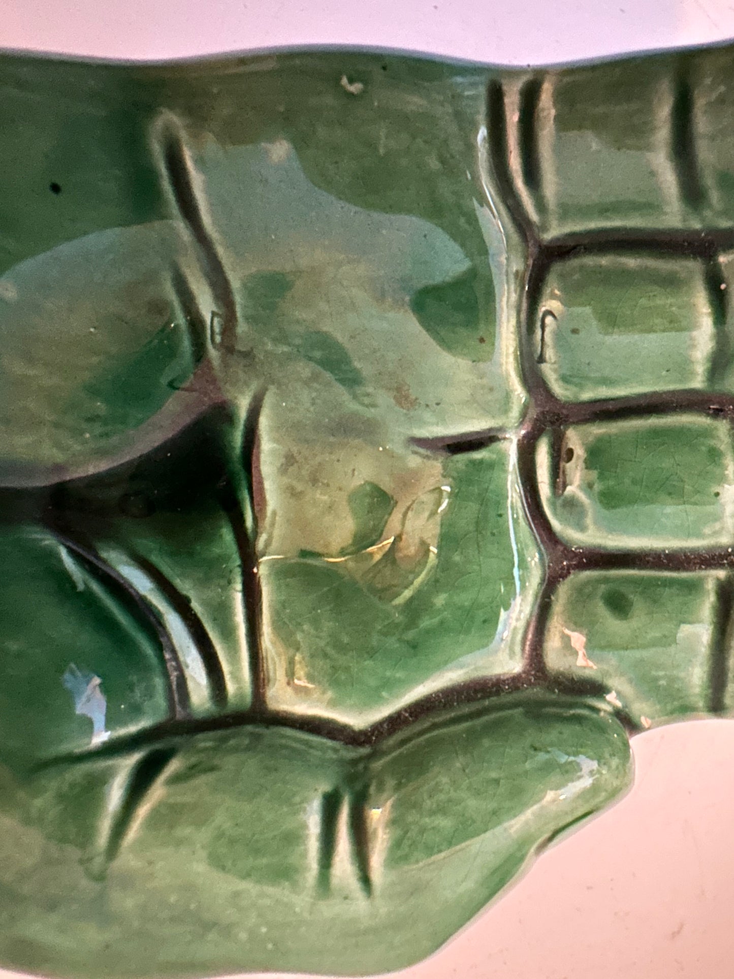 Keramieken groene hand