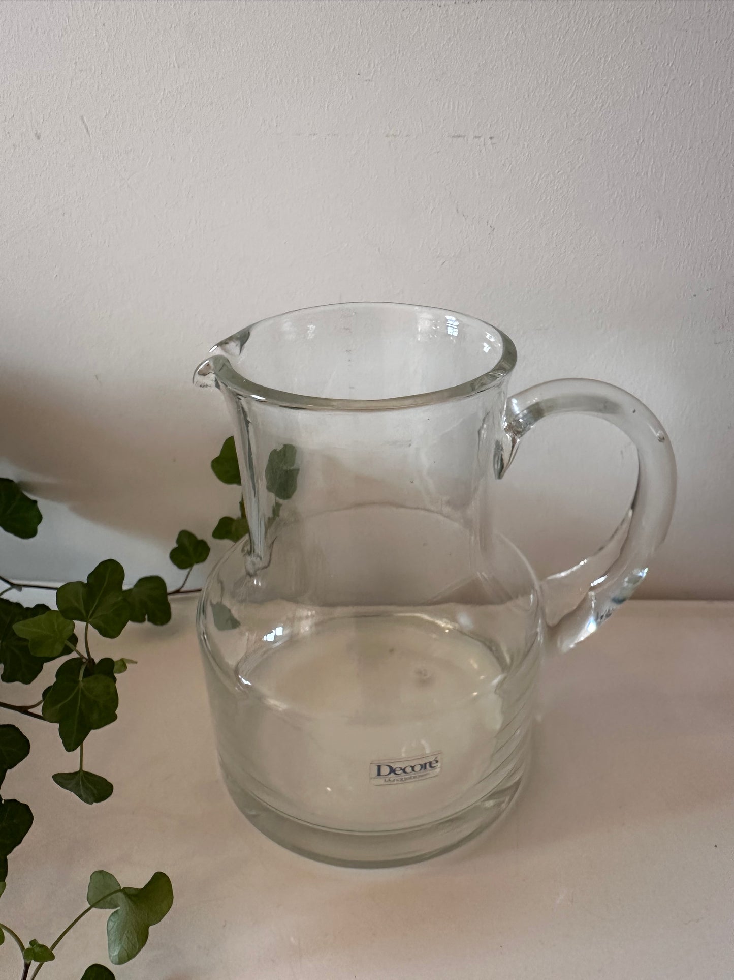 Decoré glazen waterkan