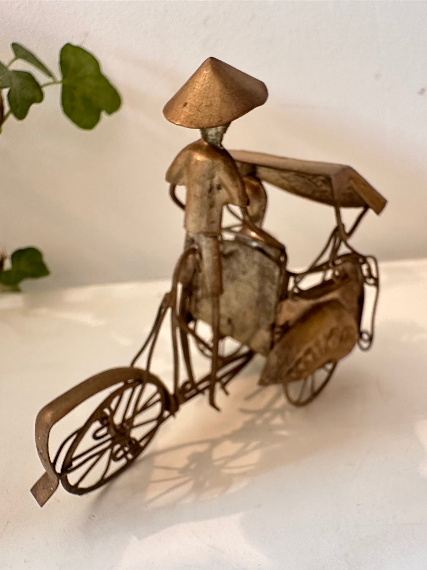 Miniatuur Riksja van metaal