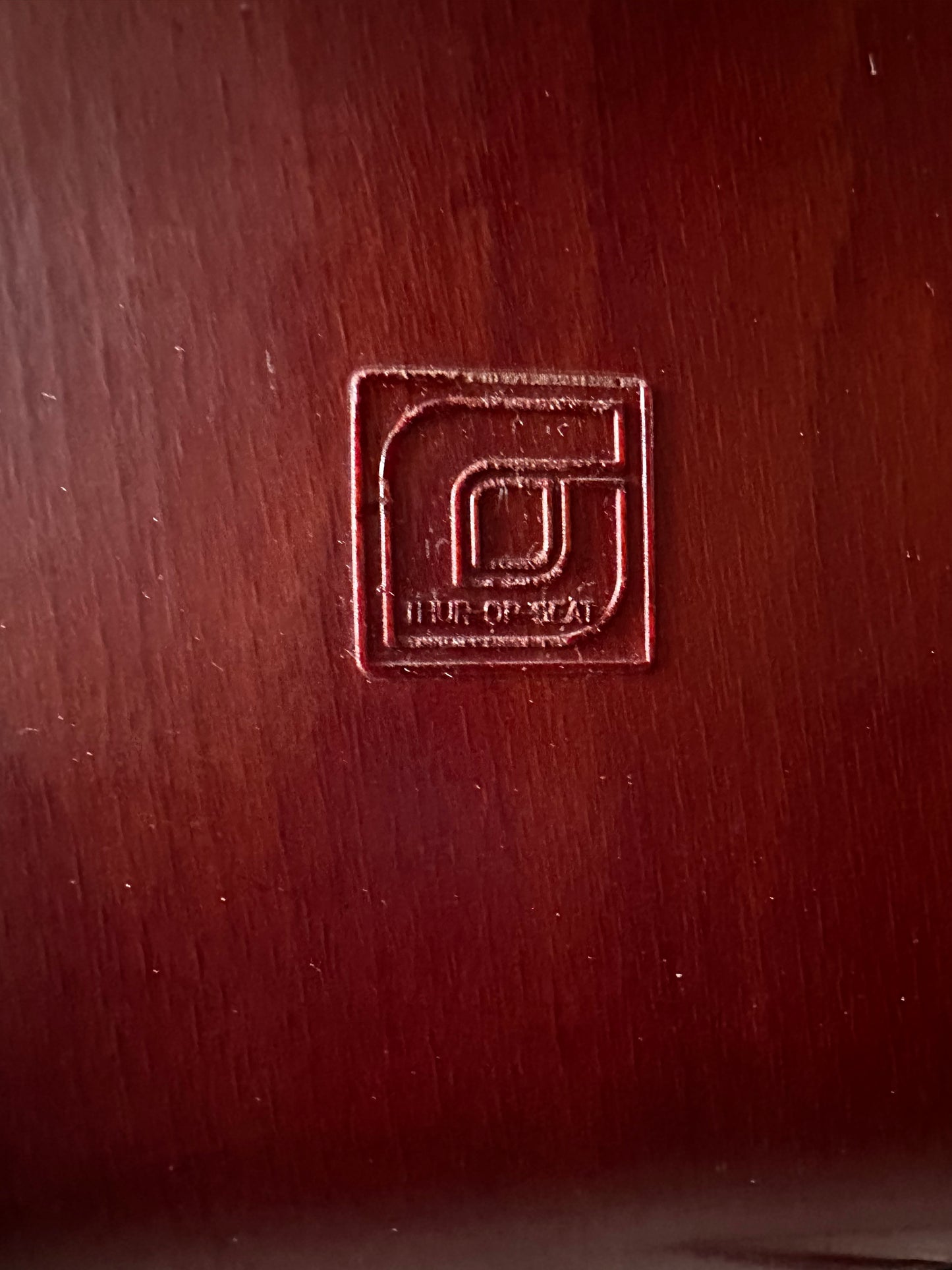 Thur op Seat Galvanitas Pagholz jaren 70 vintage stoel