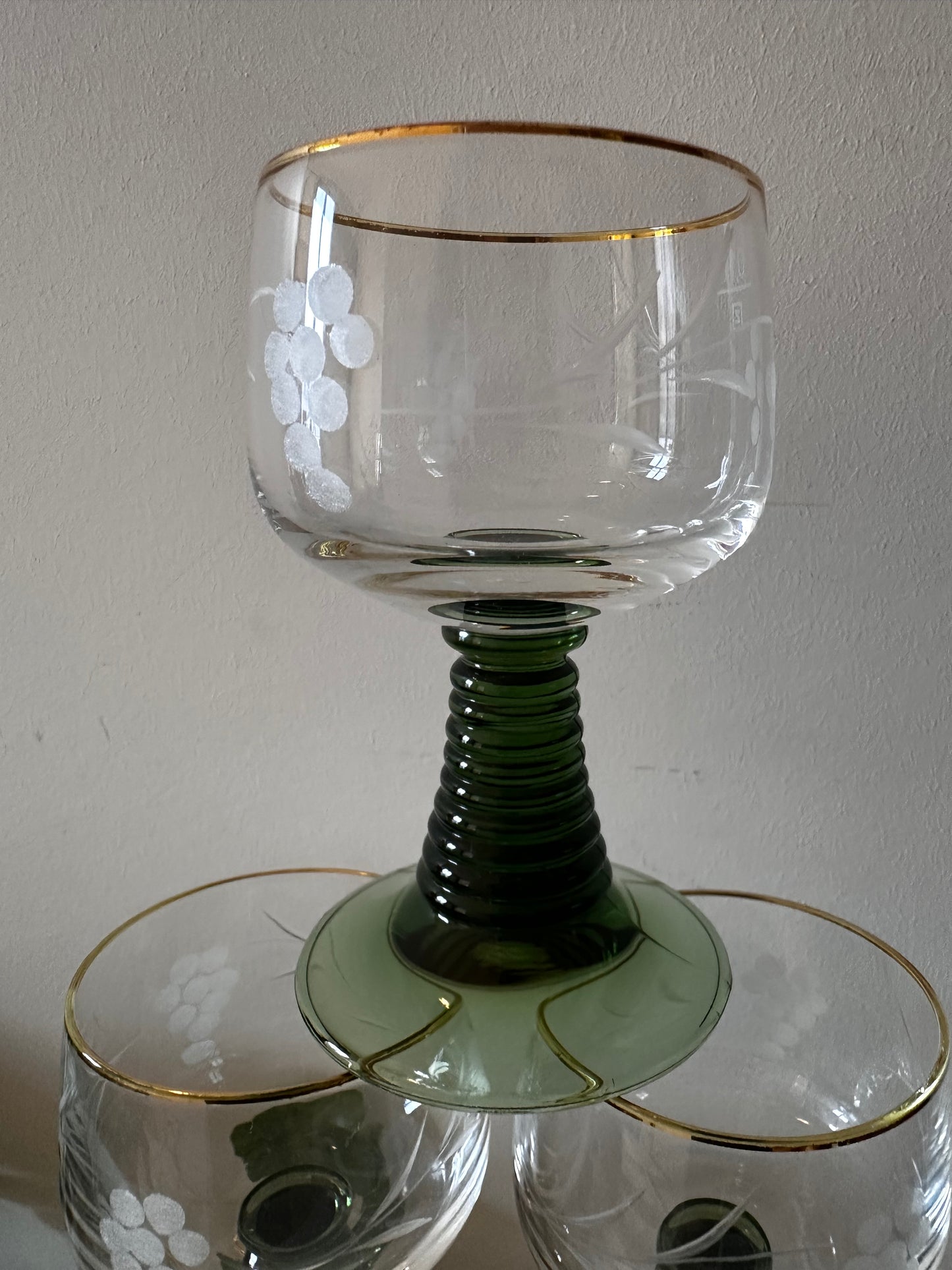 Set van 6 Roemer Moezel glazen