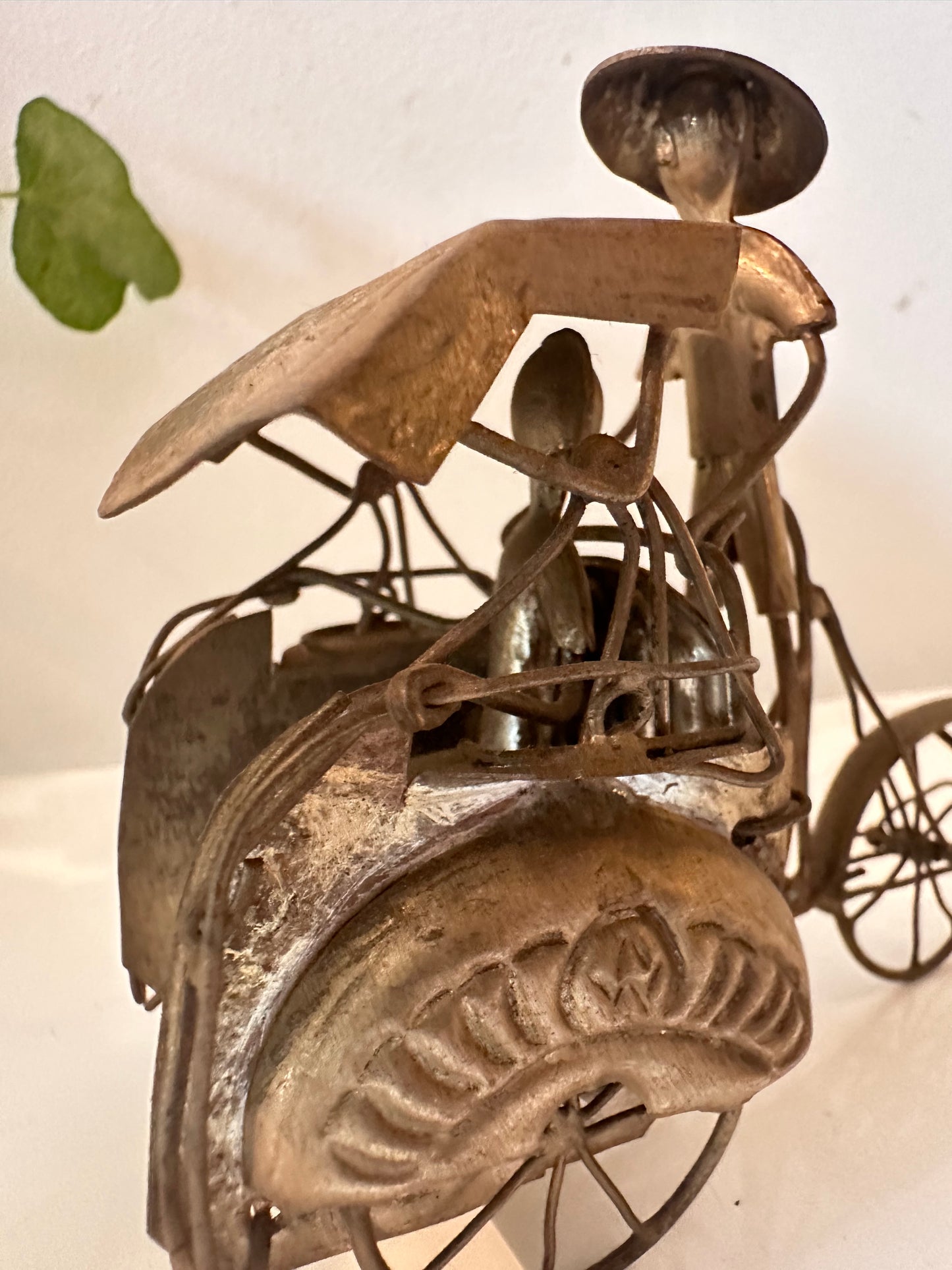 Miniatuur Riksja van metaal