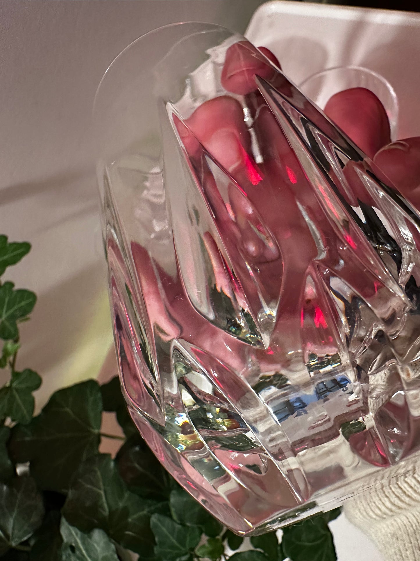 Set van 4 kristallen waterglazen