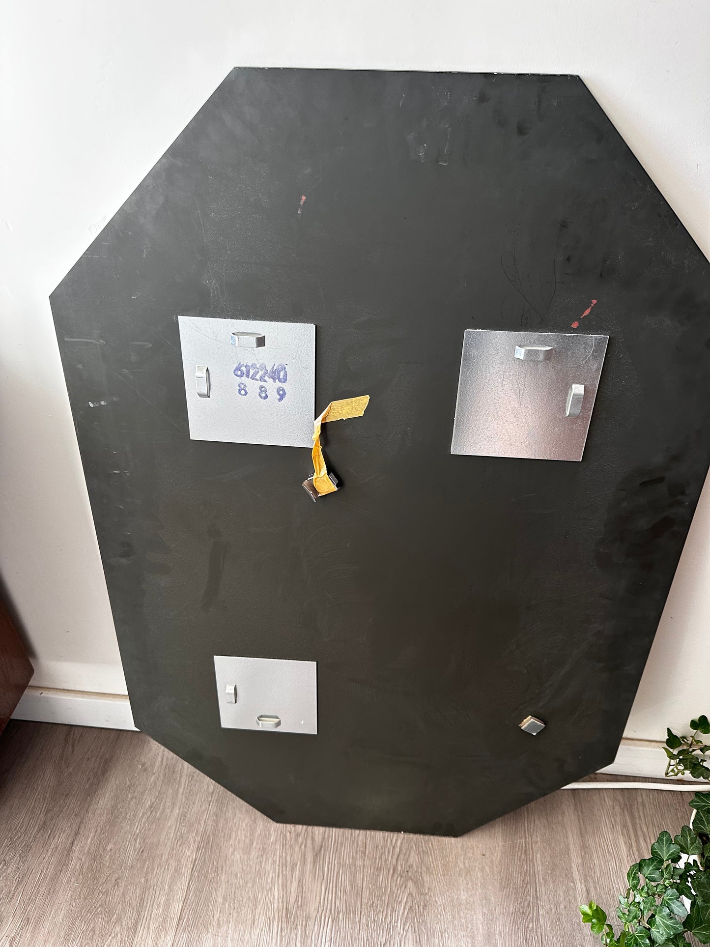 Vintage Jaren 80 spiegel facet geslepen