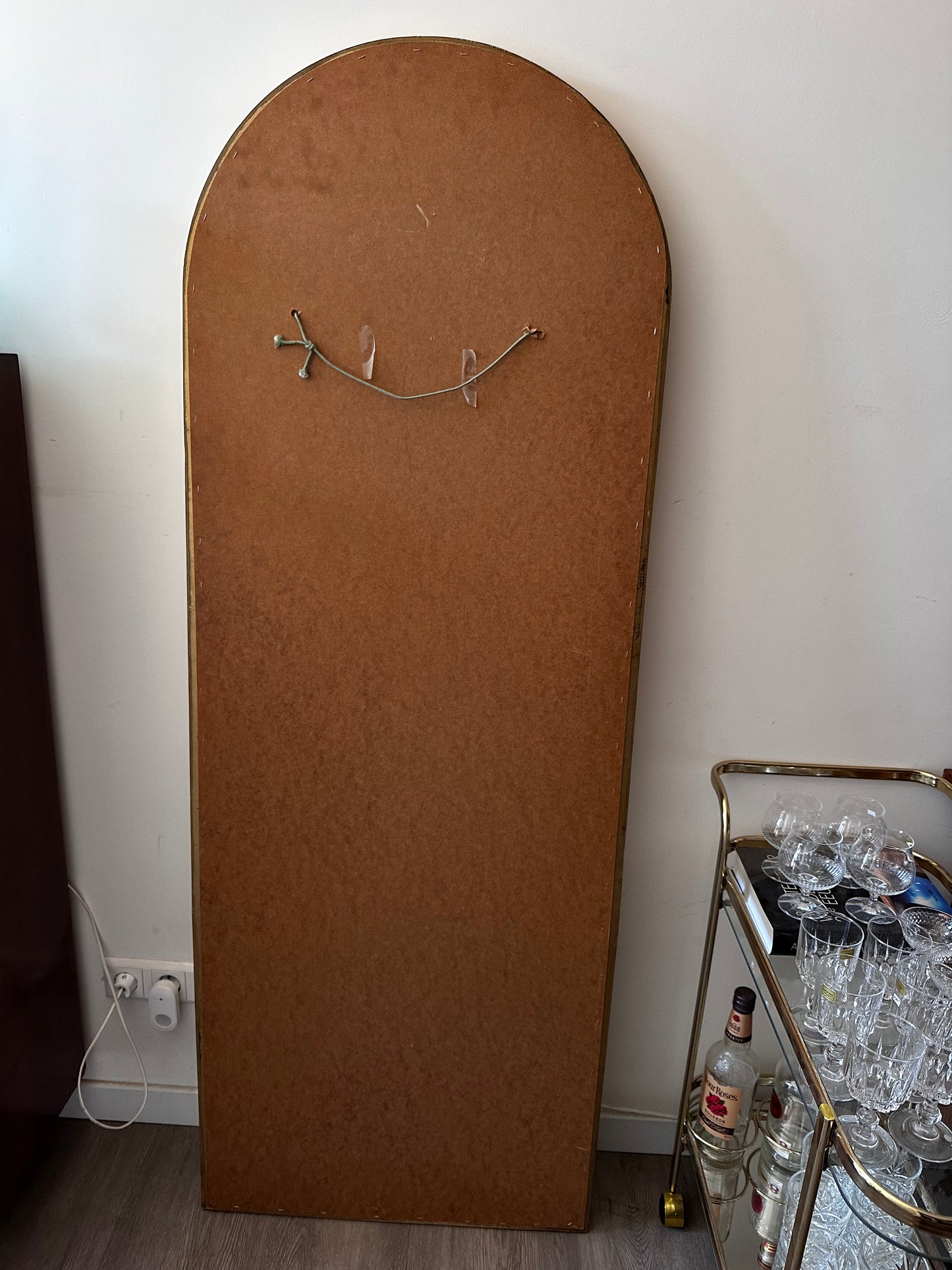 XXL Spiegel met goudkleurige rand