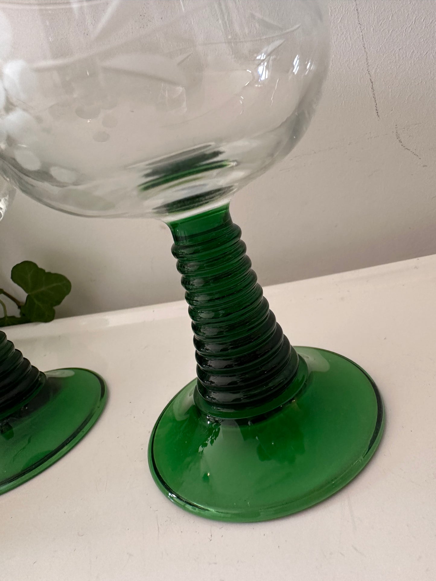 Set van 2 Roemer moezel glazen