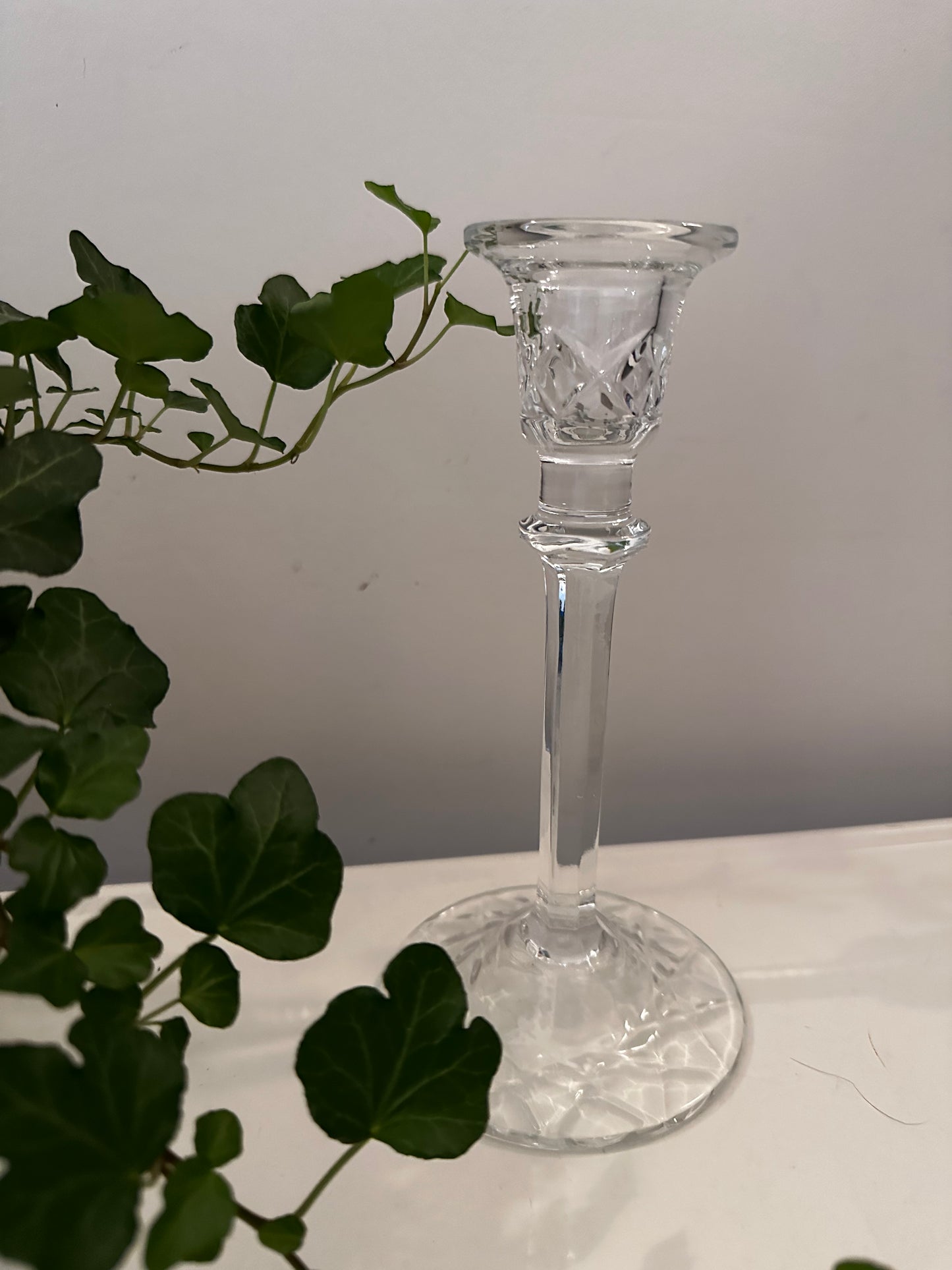 Vintage kristallen kandelaar