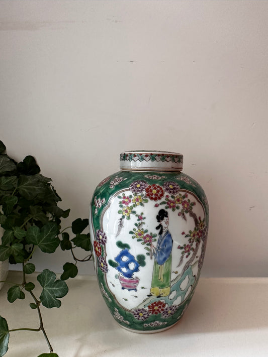 Chinees porseleinen dekselpot