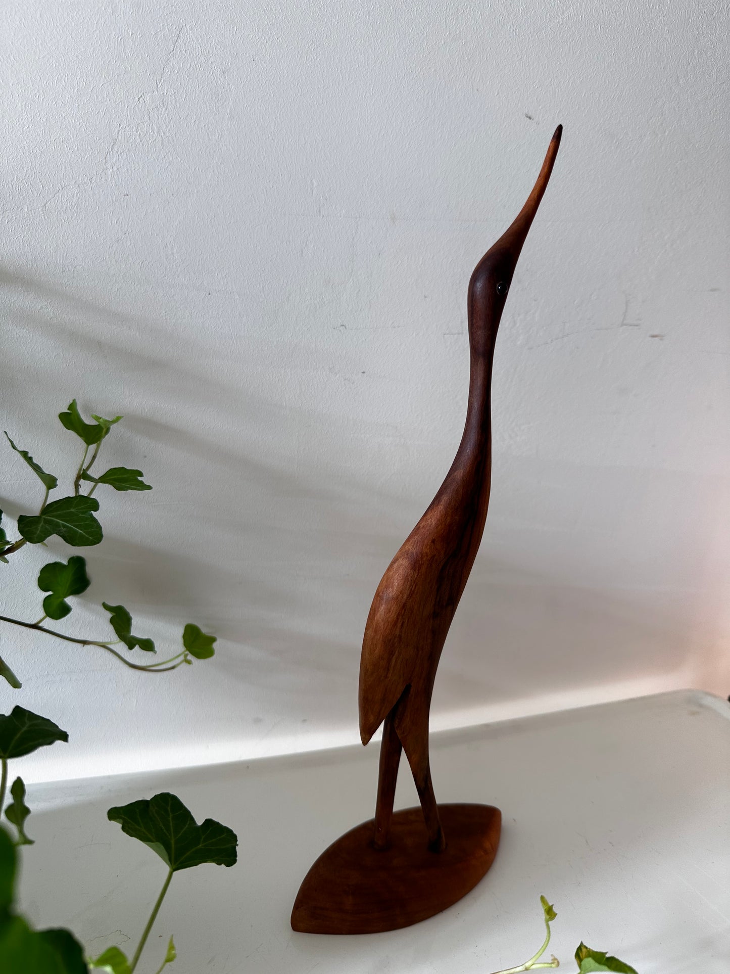 Mid Century teak houten kraanvogel