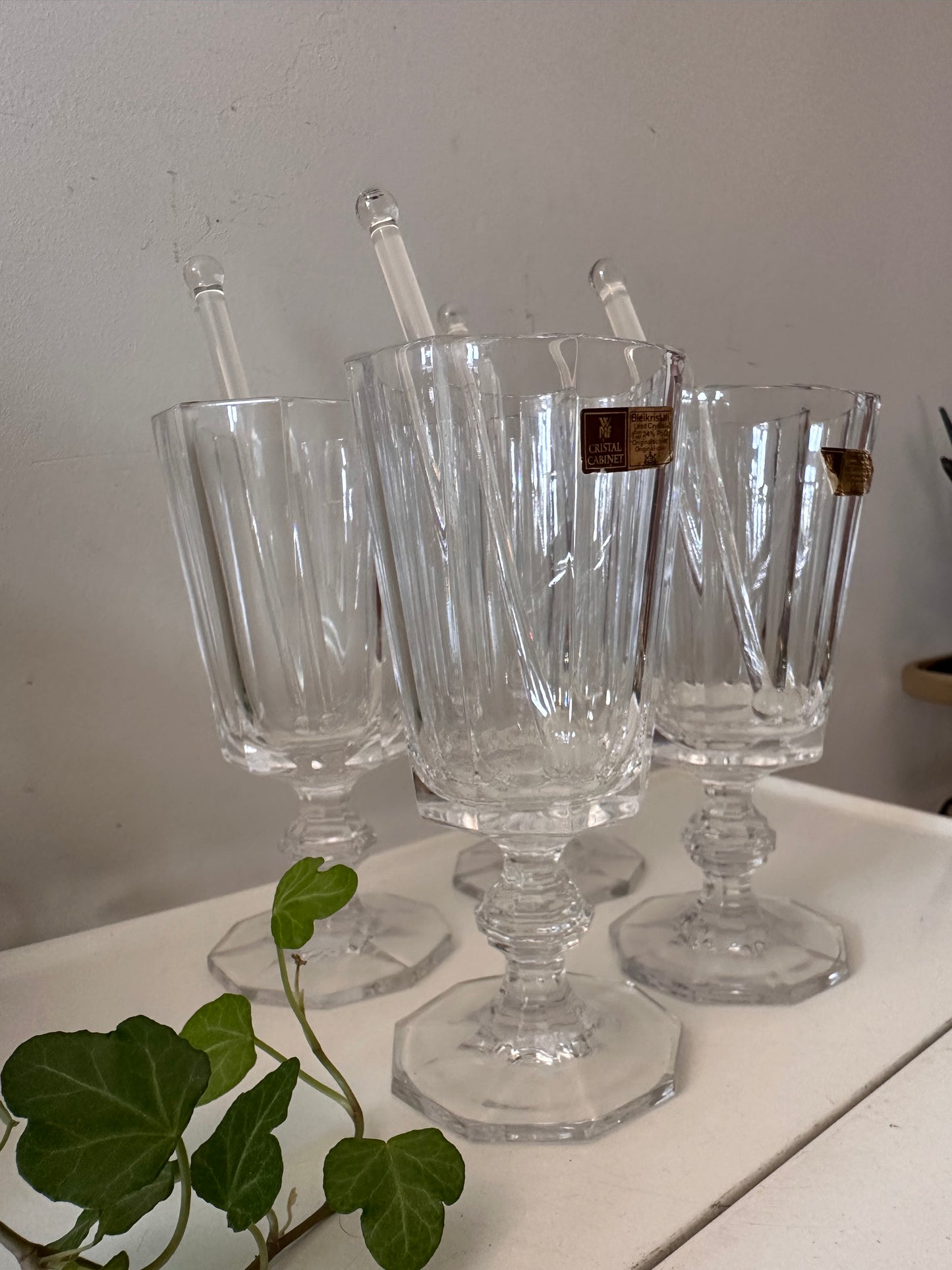 Set van 4 Irish Coffee glazen kristal