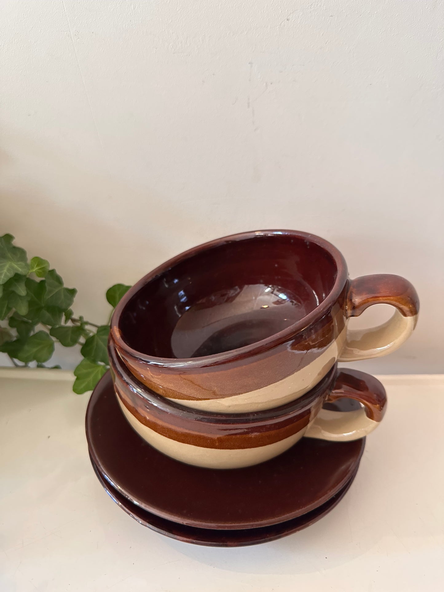 Keramieken soepkommen jaren 70