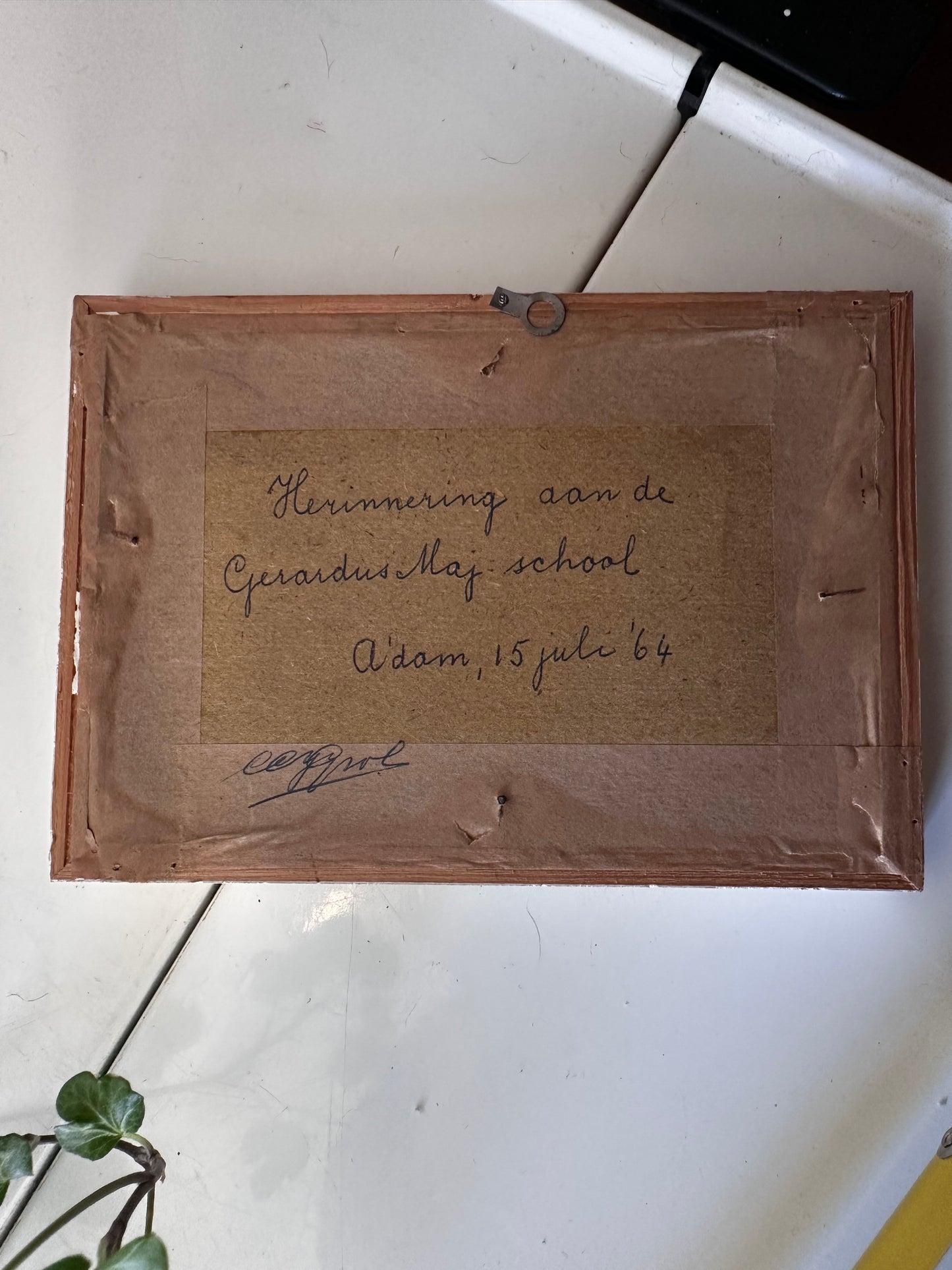 Prentje met vintage lijstje