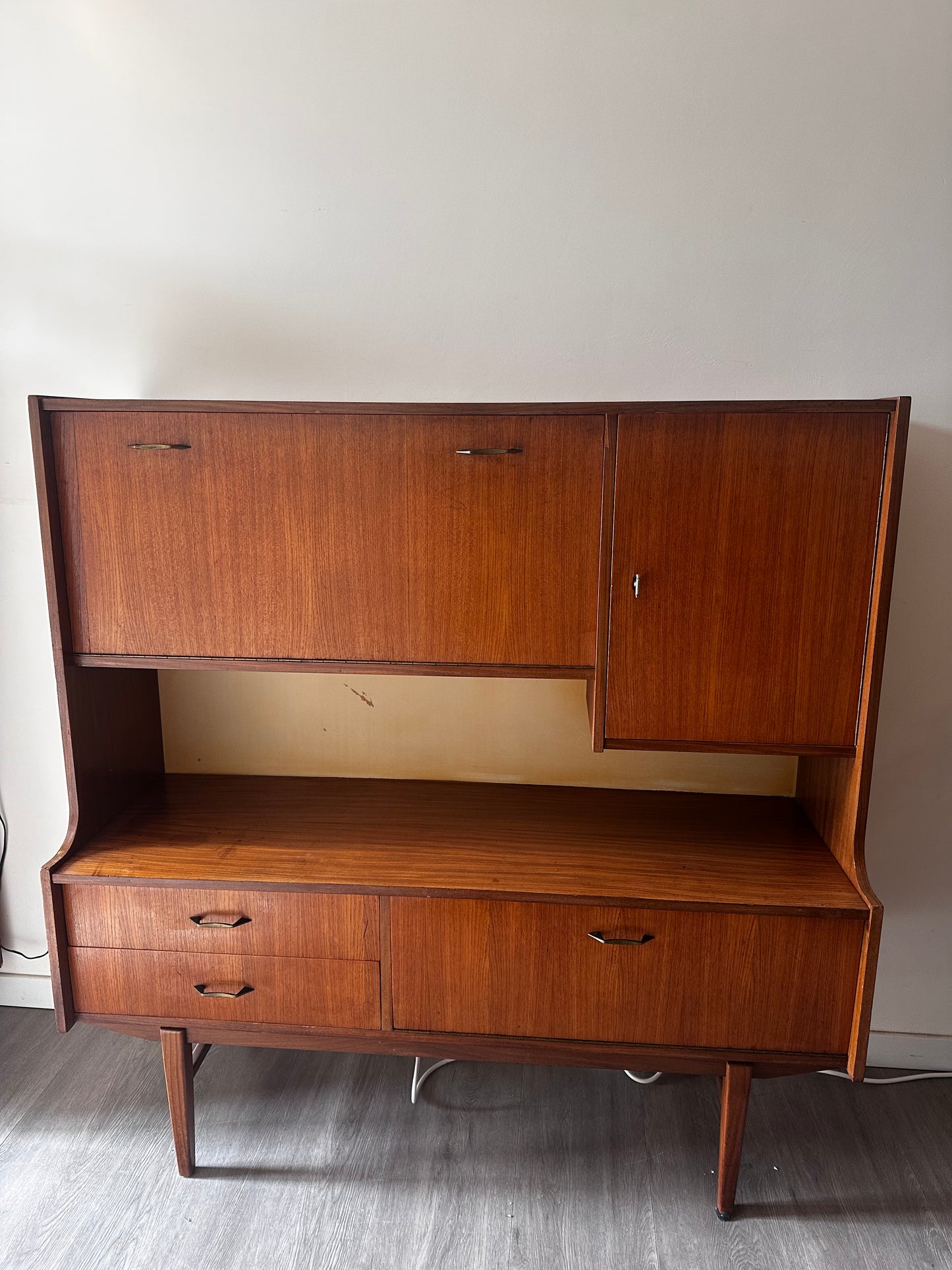 Wandmeubel jaren 50 Mid Century