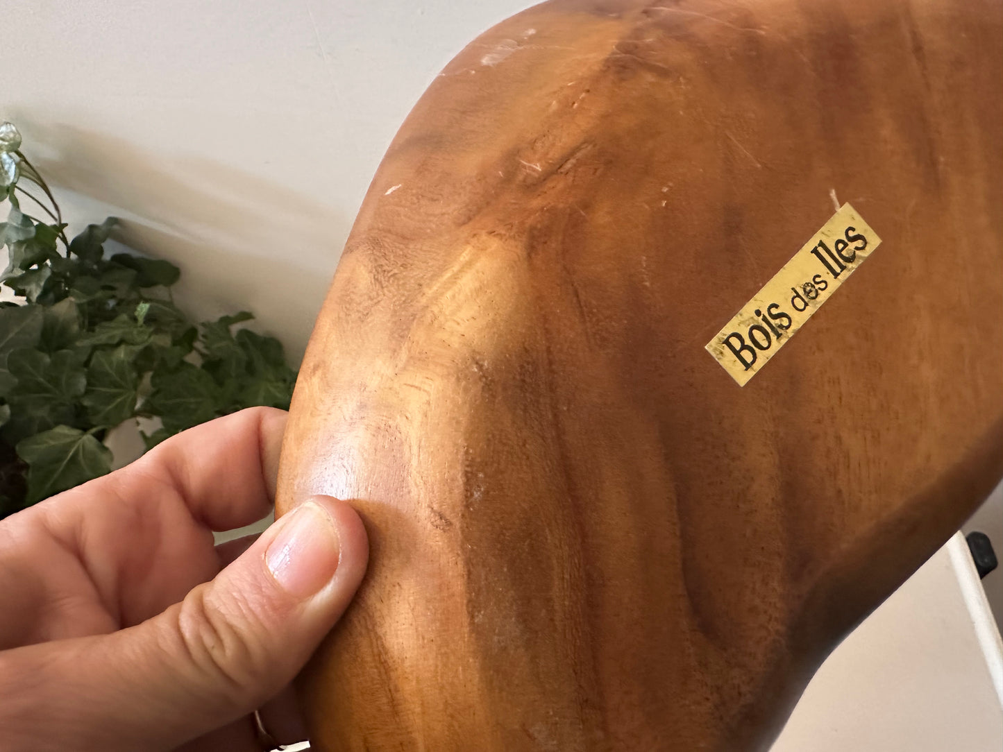 Houten vintage serveerschaal