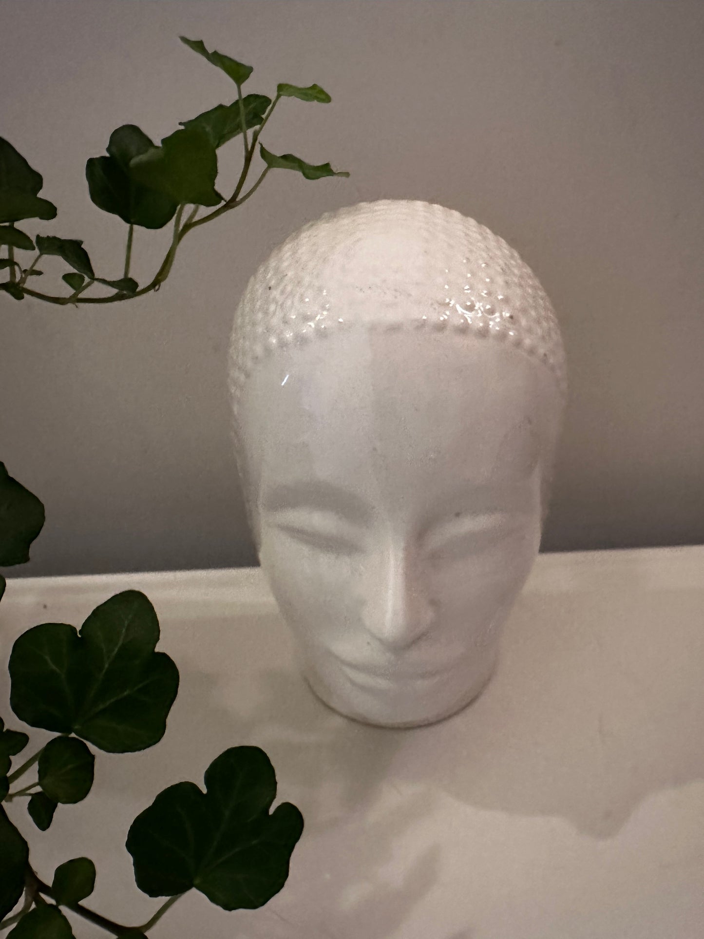 Jaren 70 vintage hoofd boekensteun