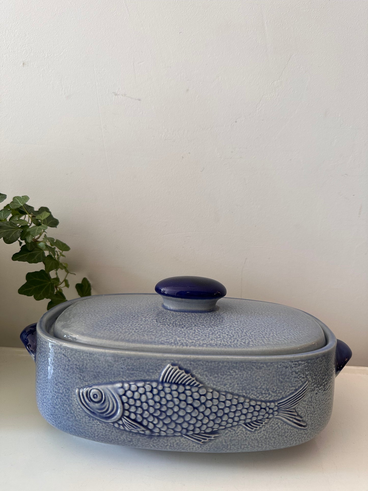 Ovenschaal visterrine keramiek vintage jaren 70
