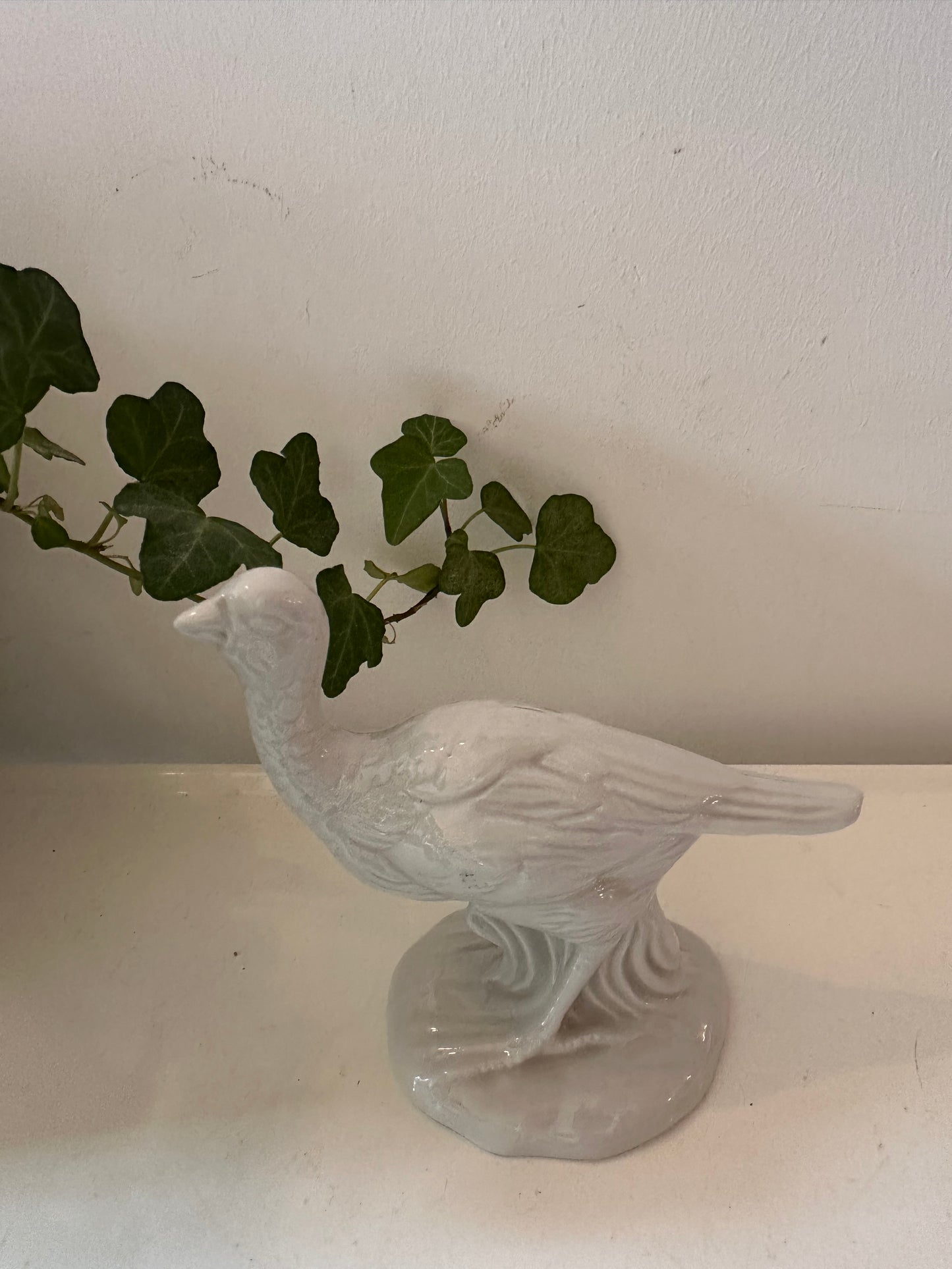 Porseleinen beeldje van vogel Italiaans porselein